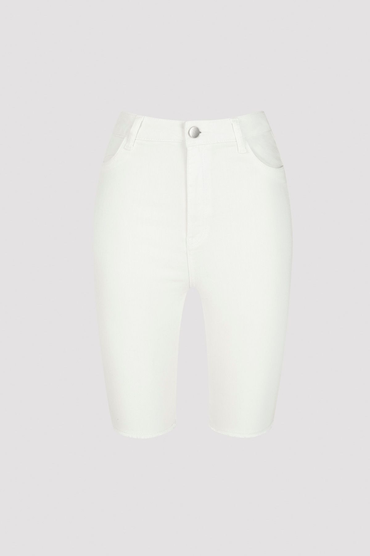 Penti Beyaz White Denim Bermuda Şort