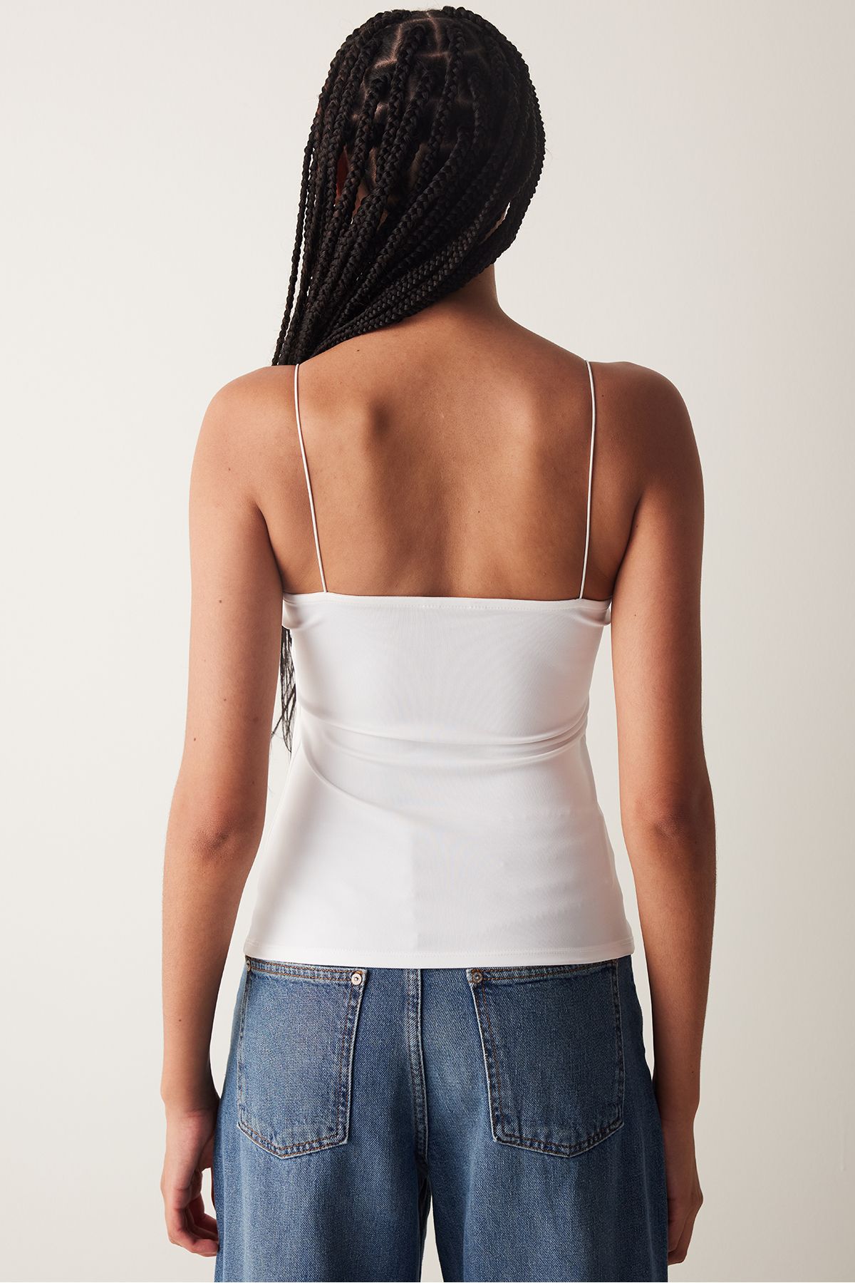 Penti-Weißes Athleten-Camisole mit dünnen Trägern 5