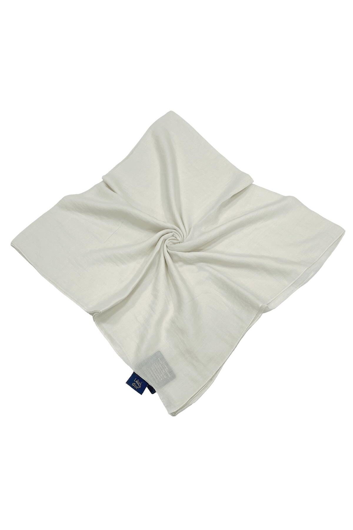 Levidor-Luxury Cotton Jazz Scarf - Bone 1