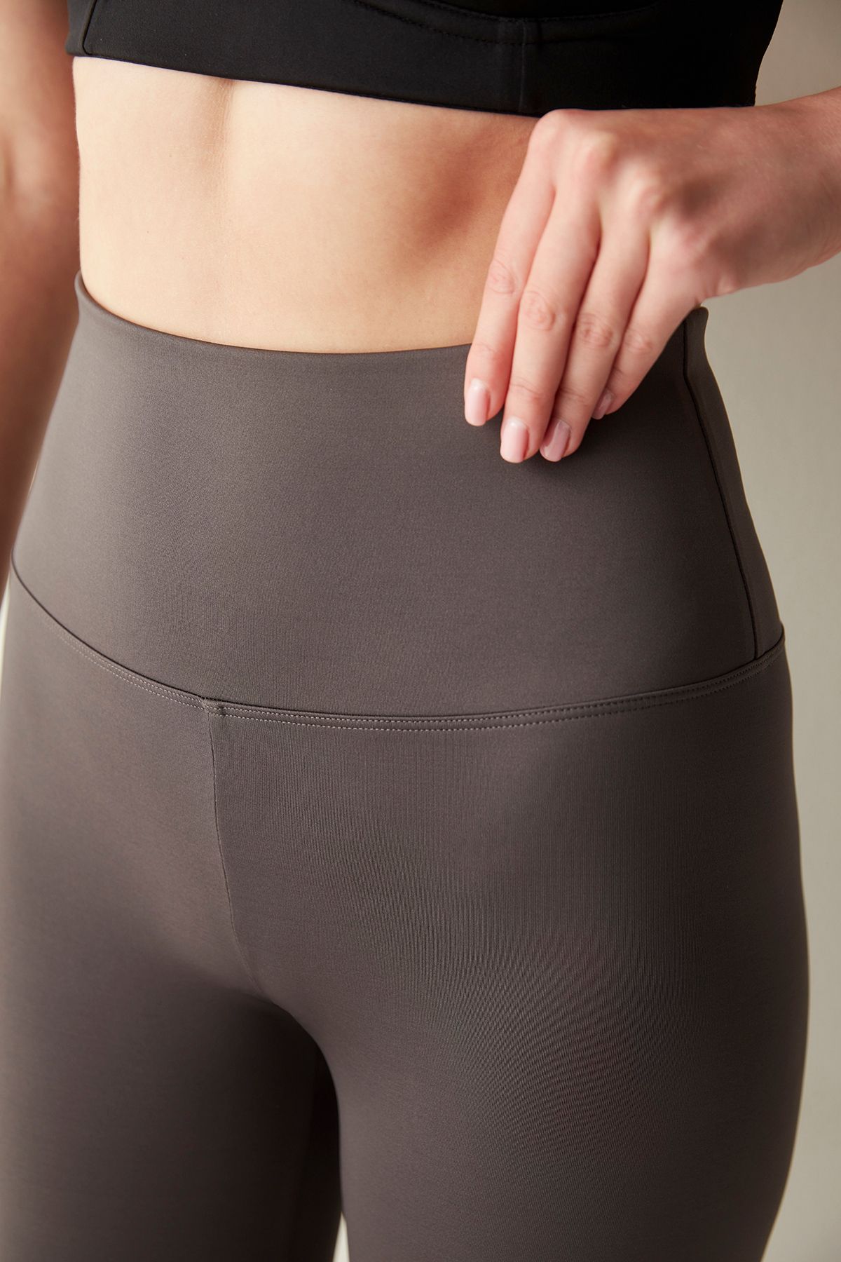 Penti-Anthracite High Waist Smooth Feel Ankle Length Tights 3