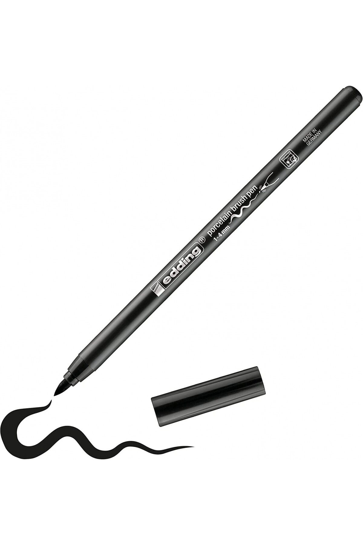 Porcelain Brush Pen Porselen Kalemi Siyah / 001