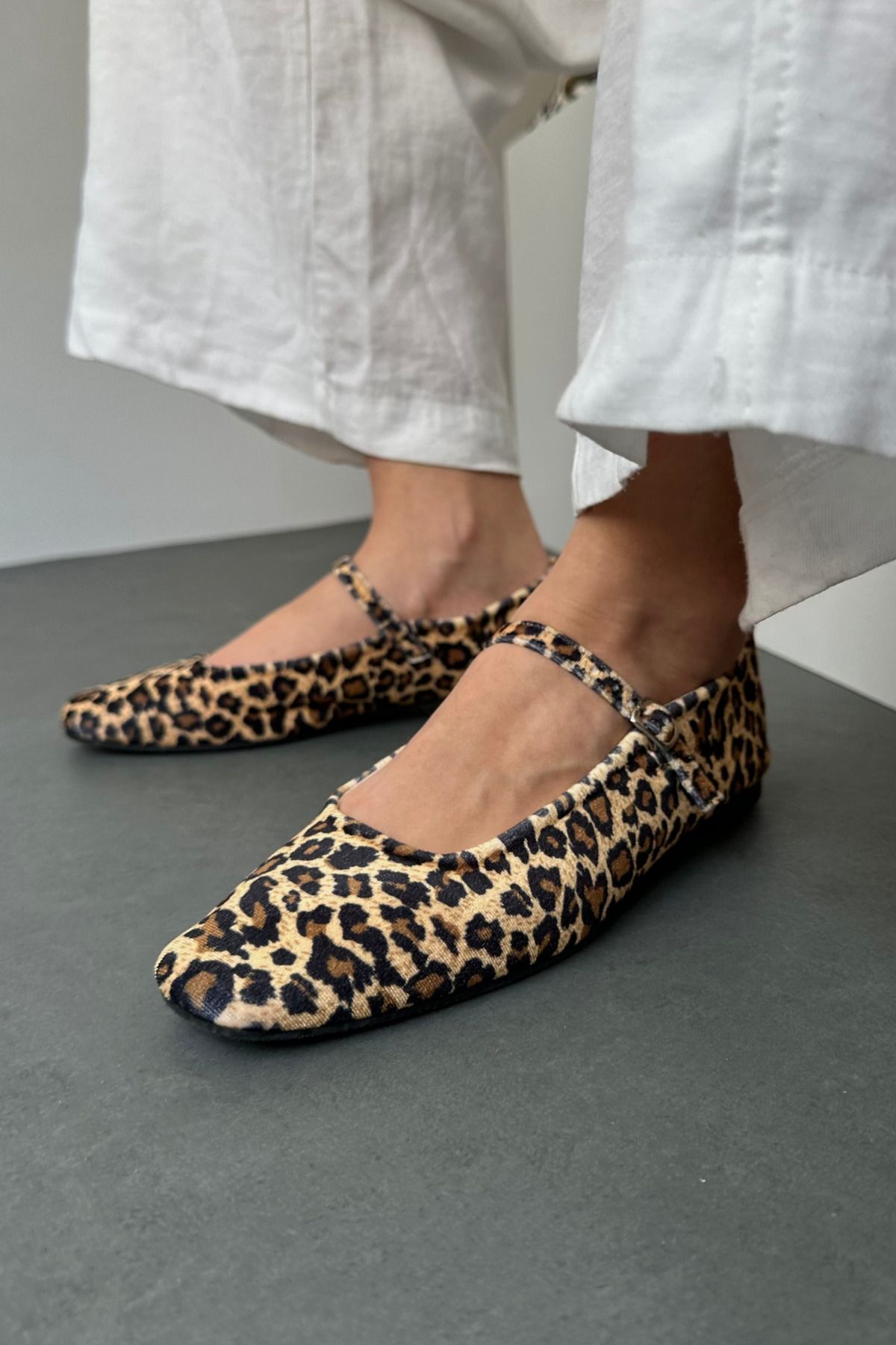 Mupa Shoes-Balerini de damă cu model LEOPARD 3