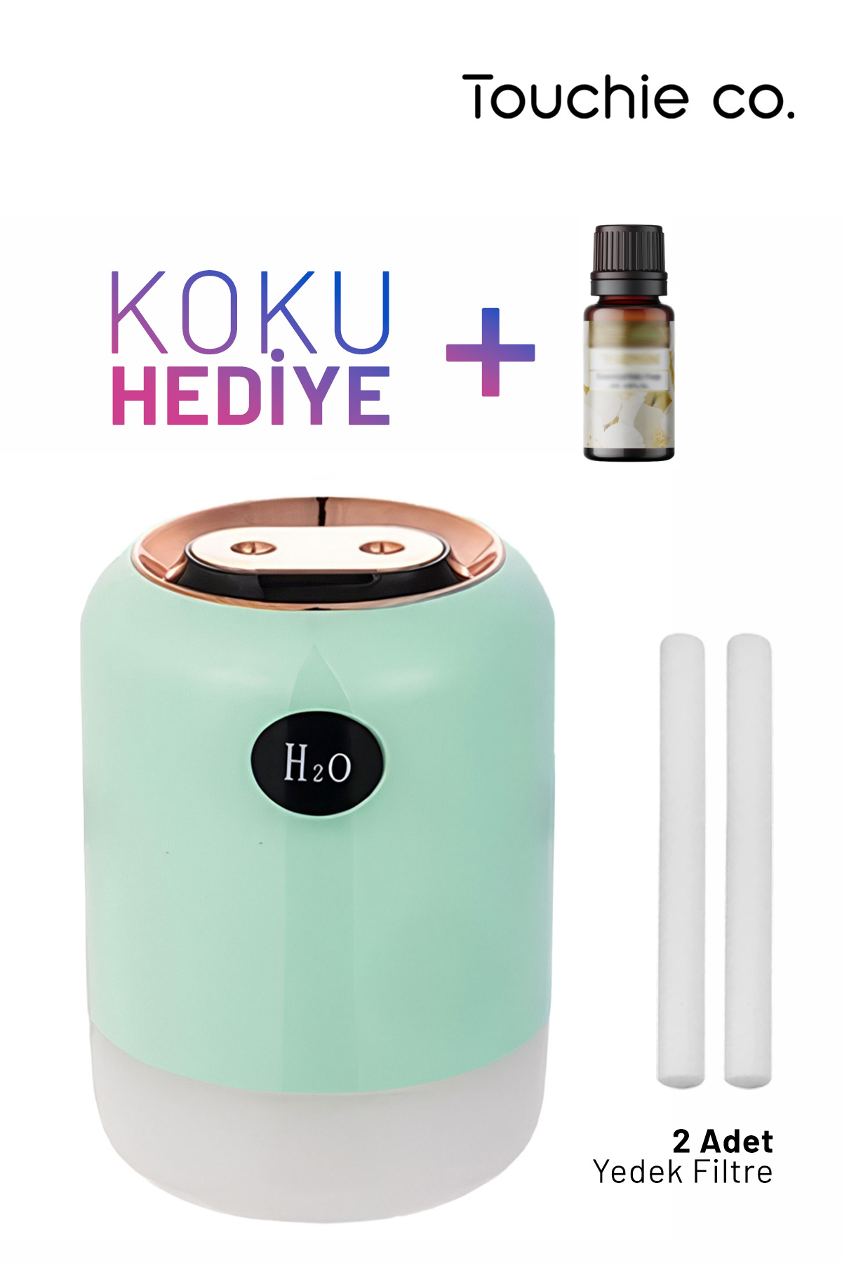Touchie Co Hava Nemlendirici 700 ml Ultrasonik Buhar Makinesi | Aroma Difüzörü Aroma Terapi Toc 1003