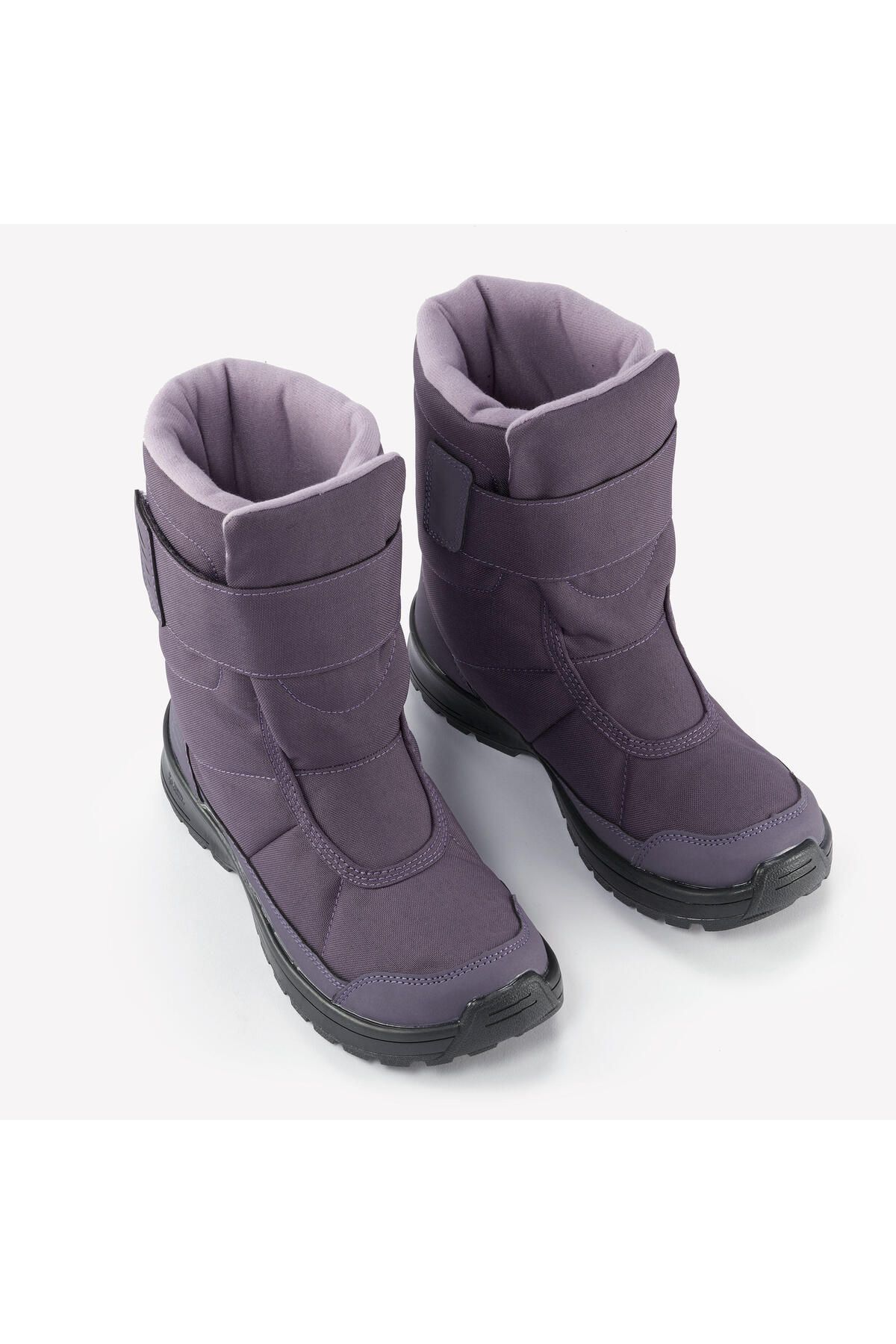 Decathlon-Children's Waterproof Outdoor Snow Boots - Gray / Purple - Sh100 2