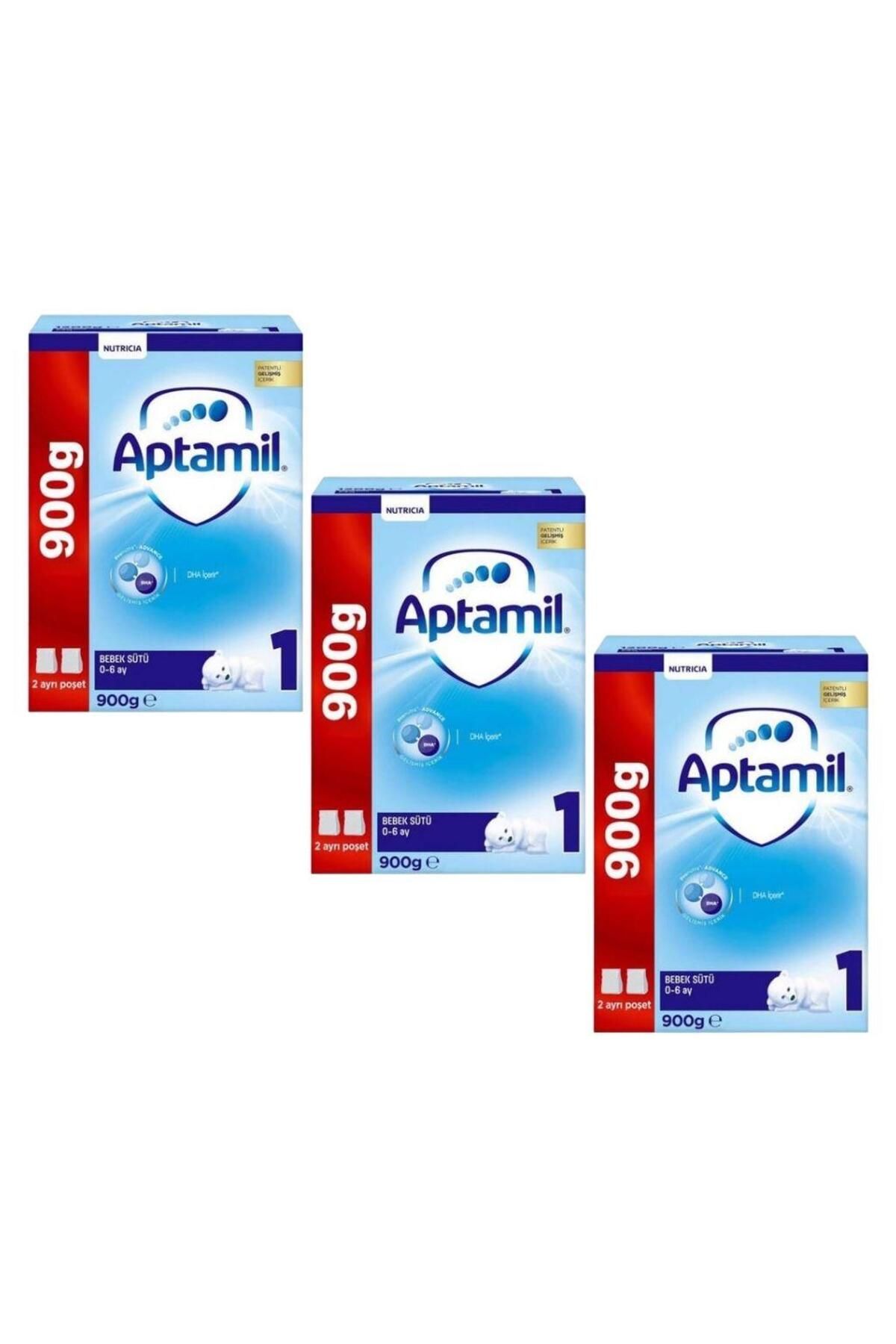 Milupa Aptamil Aptamil Bebek Sütü 0-6 Ay No: 1 ( 2 X 450 G ) 900 G X 3 Adet