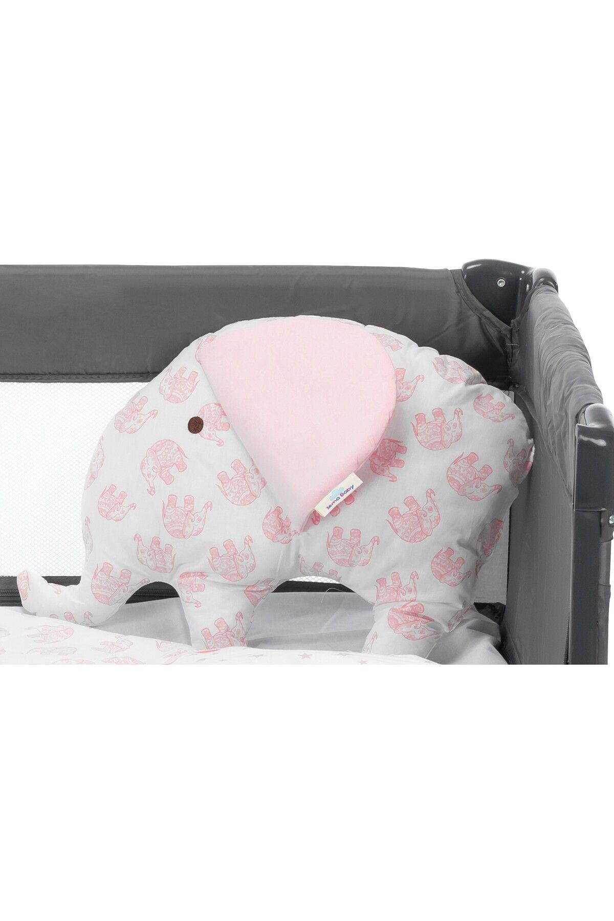 Amazex Store-Sema Baby 6 Piece Luxury Park Baby Sleeping Set - Pink Elephant 3