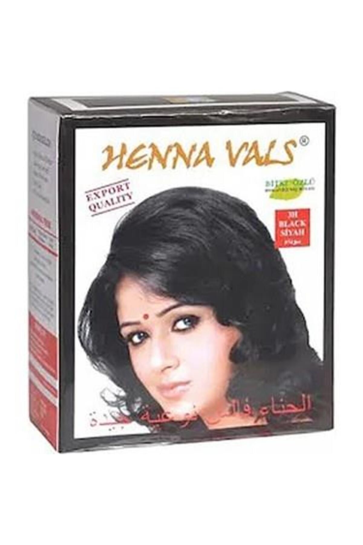 henna vals Saç Kınası 10 gr X 6 Lı Paket - Siyah