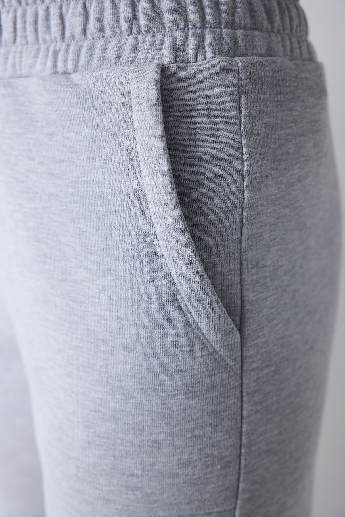 Penti-High Waist Gray Melange Raised Sweatpants 6