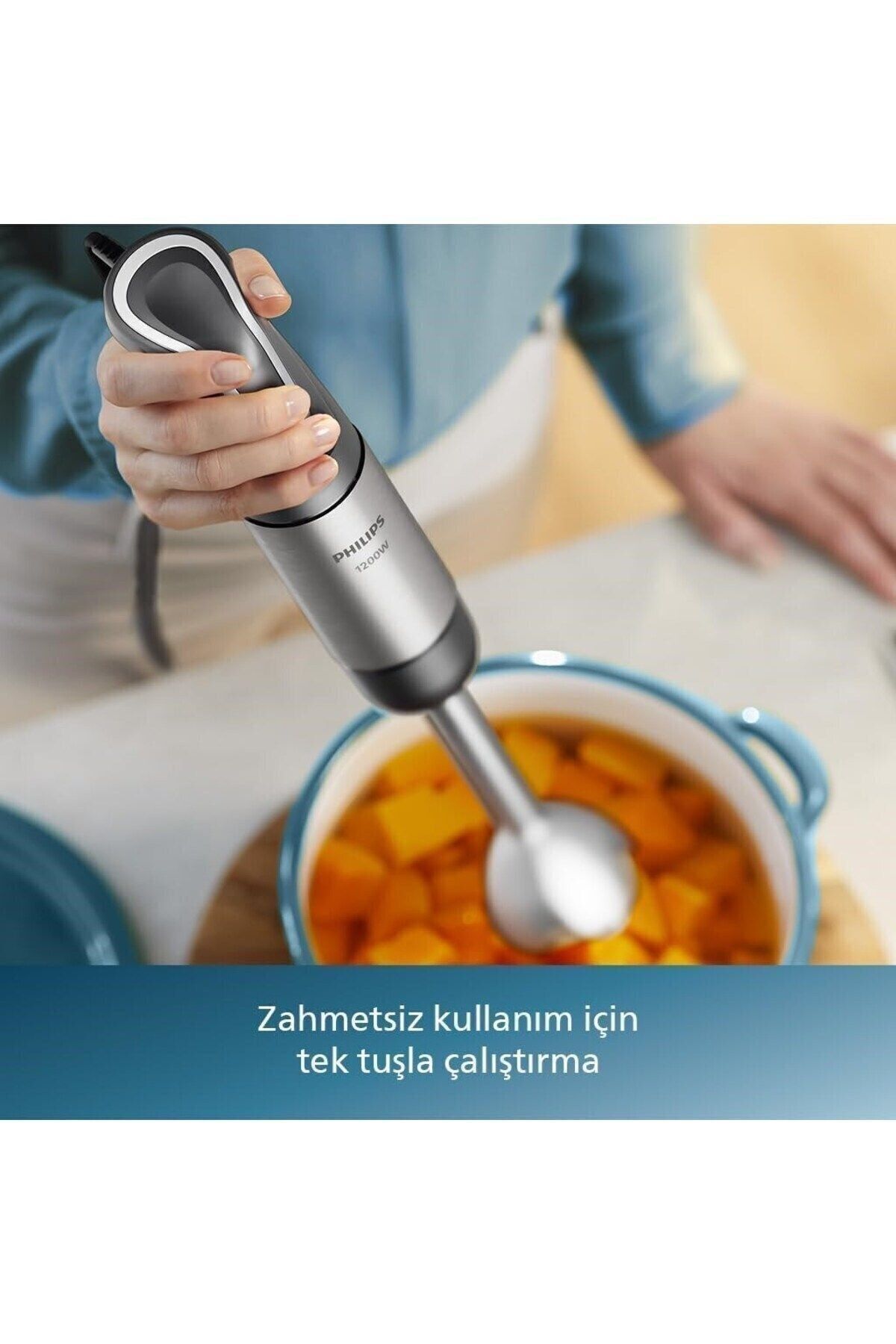 Philips-1200W Food Processor - Smotie Chopper, Blender, Whisk and Mixing Hand Set 6