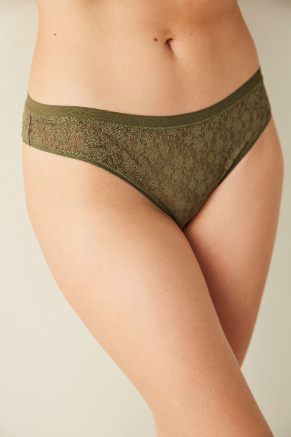 Penti-Khaki Lace Panties with Bras 1