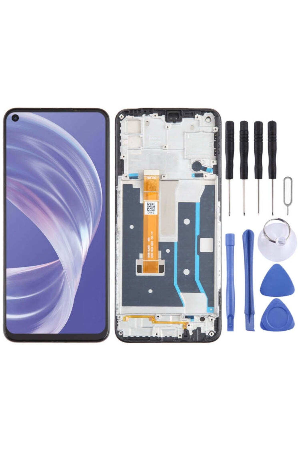 indirimplus OPPO A73 LCD EKRAN Çıtalı +Tamir Seti AAA+ Kalite F45FD