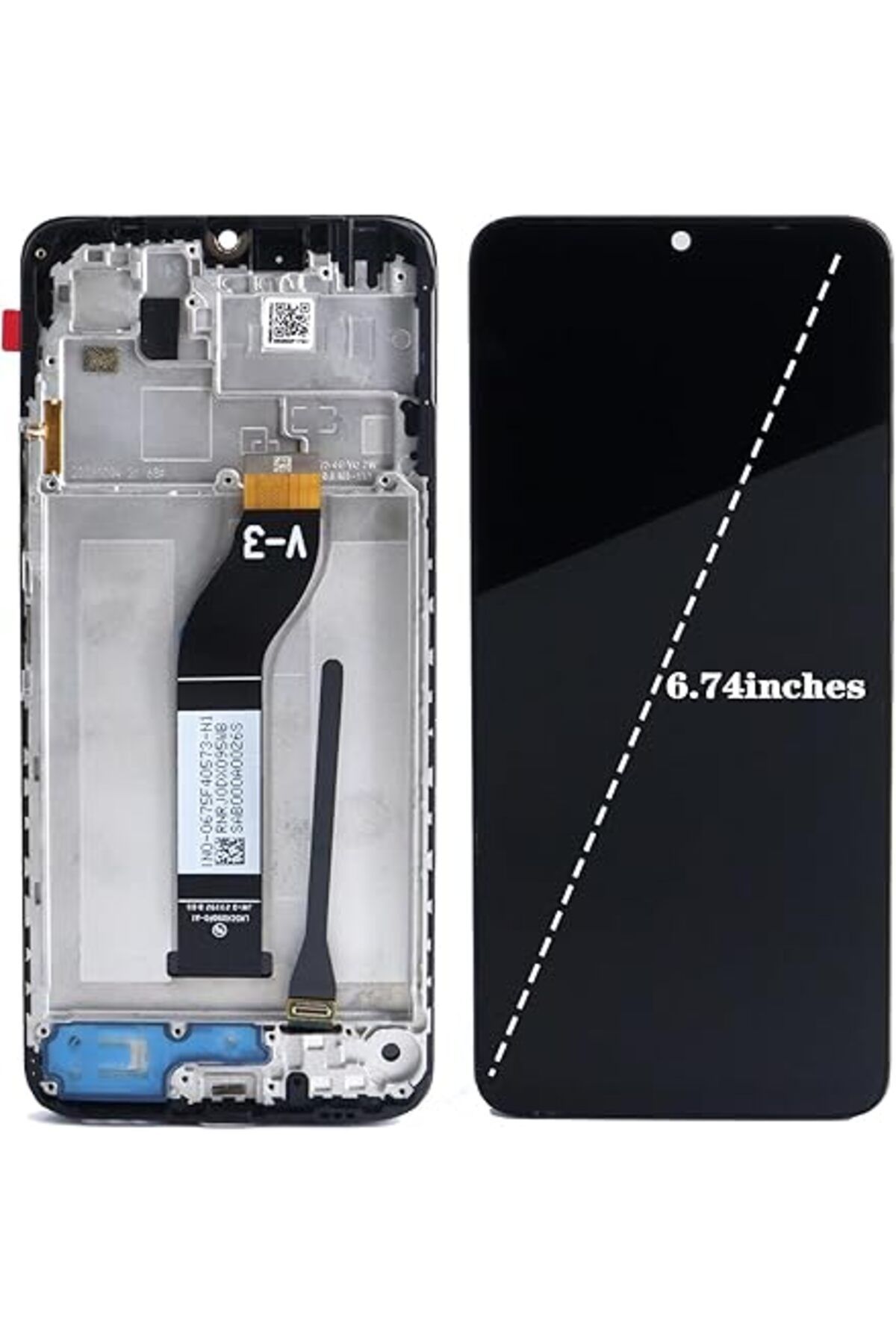 indirimplus-Redmi 13C Lcd Screen Service Full Slatted+Repair Kit Black Color Ad Posted Fast Shipping Within 2