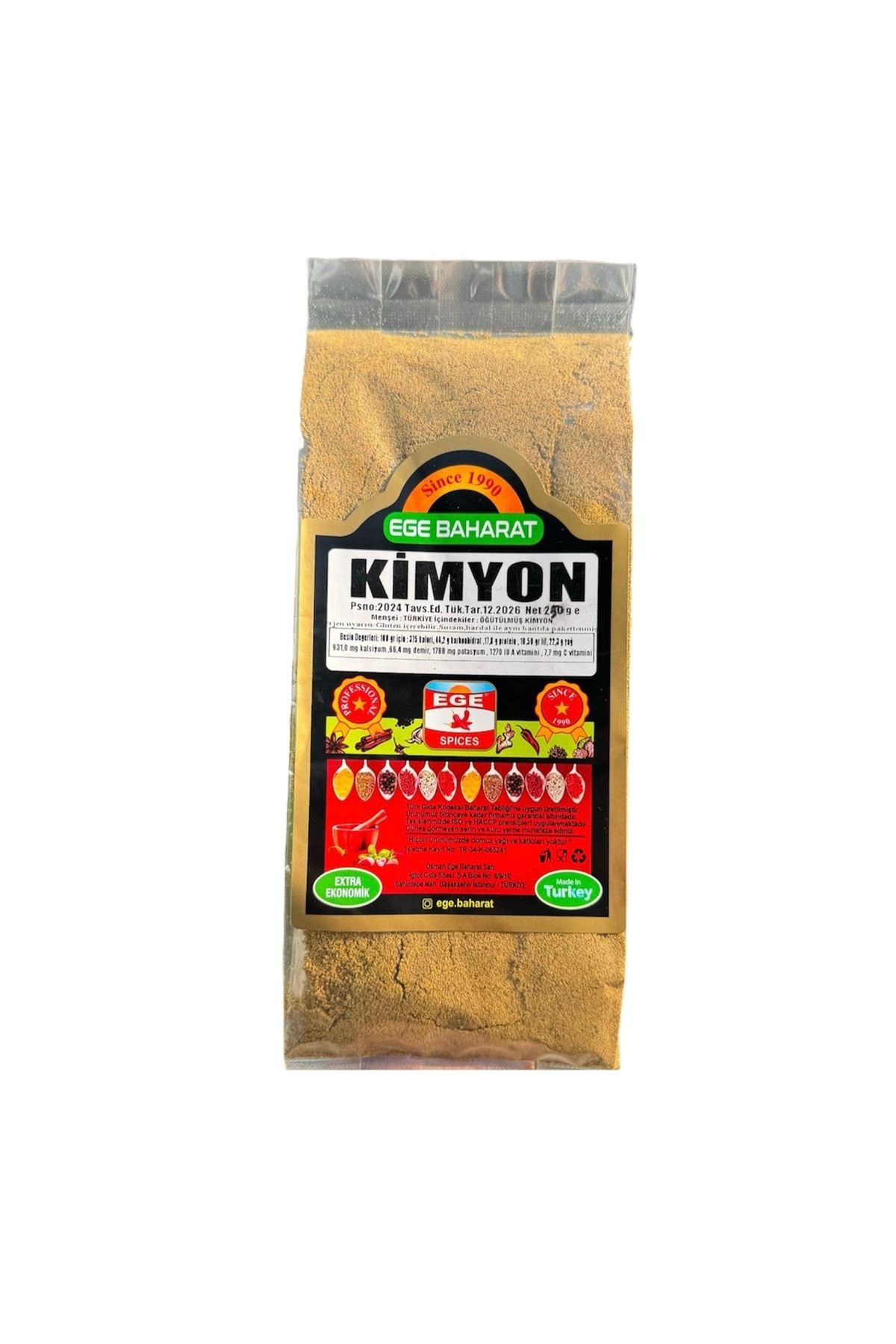 EGE BAHARAT Kimyon 250 gr Net