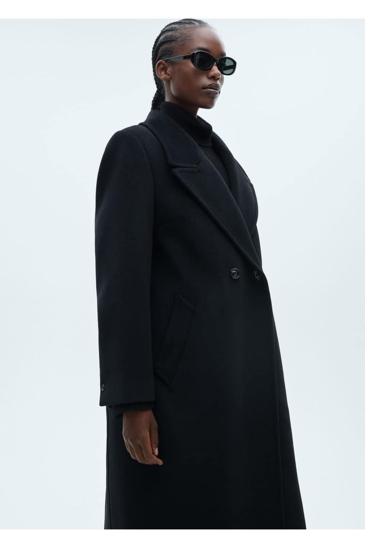 MANGO Woman-Overcoat - Stylish Designed Scroll Fabric 7