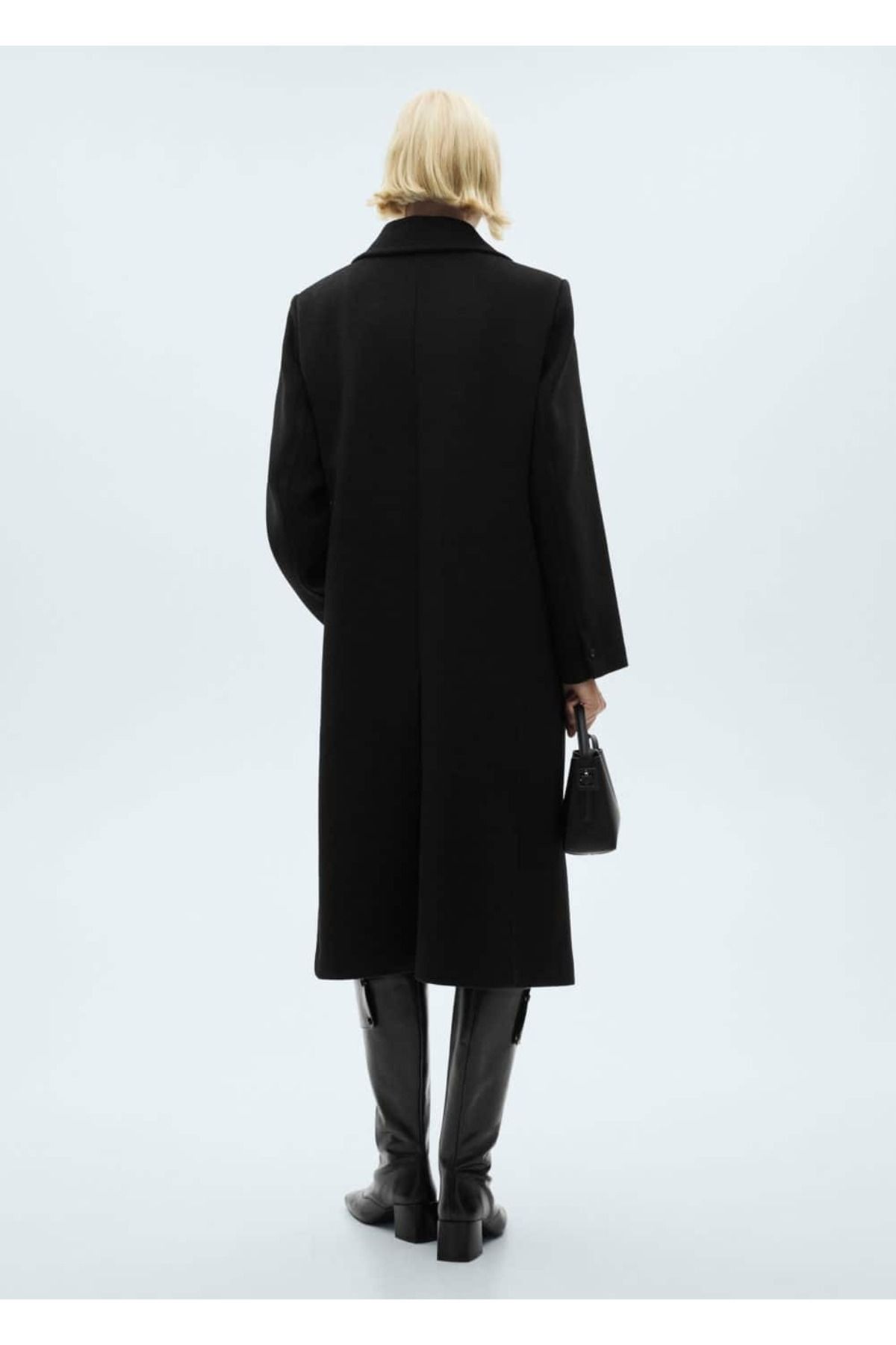 MANGO Woman-Overcoat - Stylish Designed Scroll Fabric 4