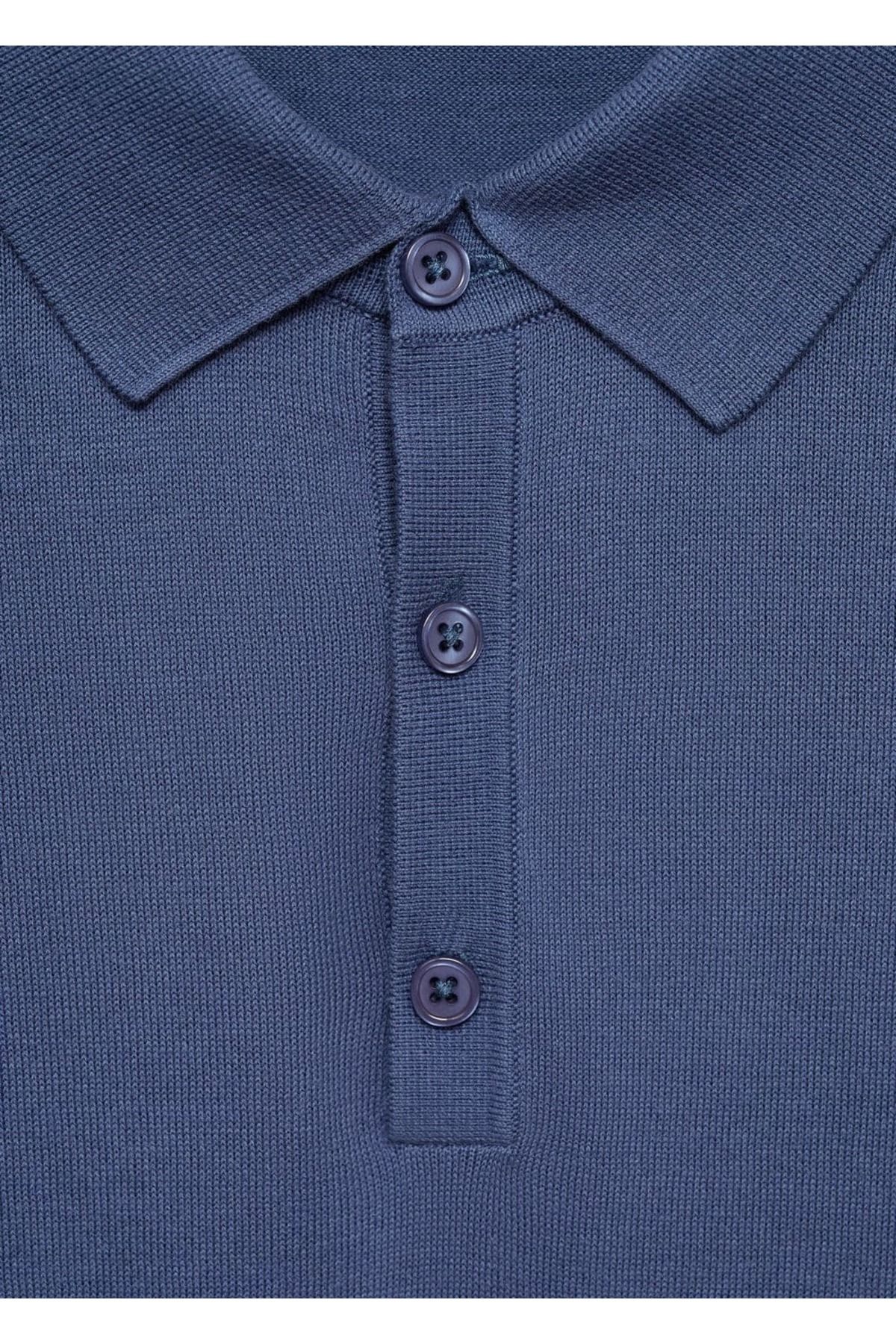 MANGO Man-Strick-Poloshirt aus 100 % Baumwolle 5