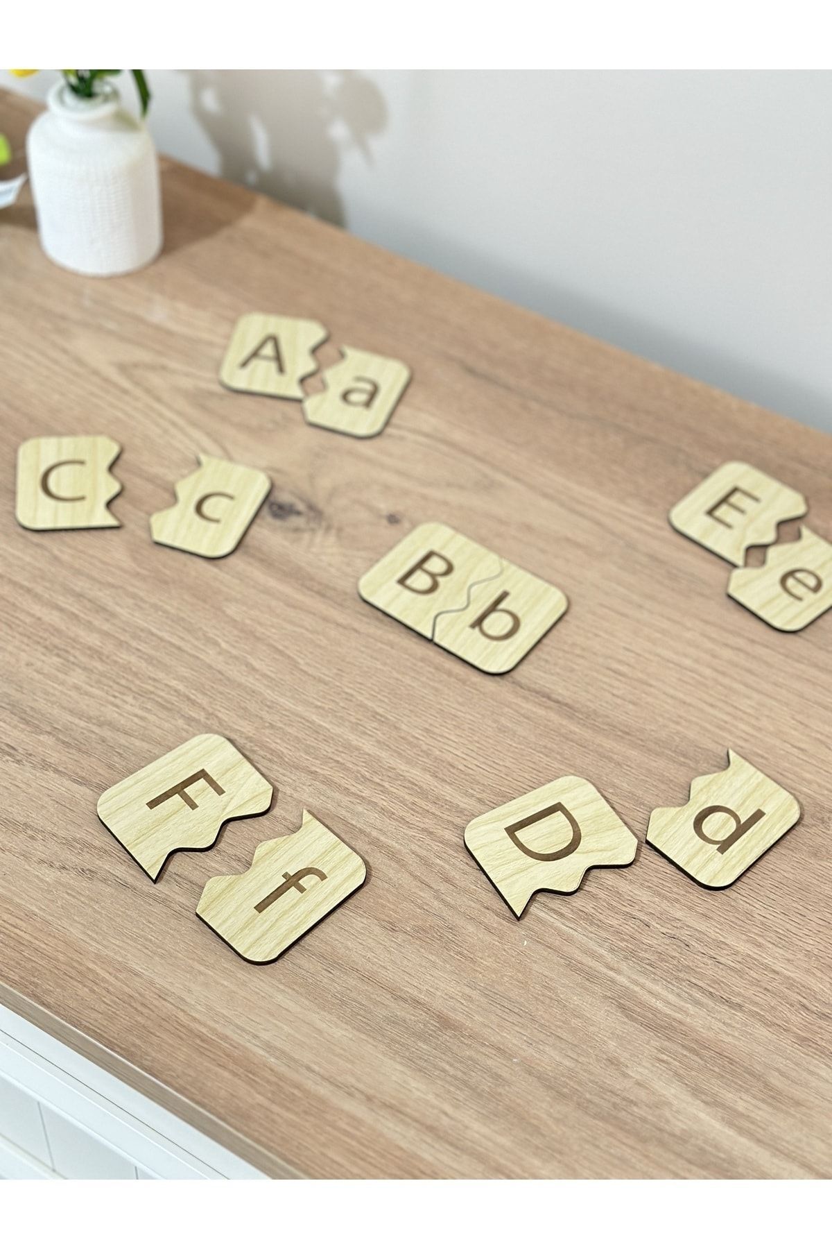Karter İnovasyon Alfabe Esleme Kartlari, Ahsap Esleme Kartlari, Ahsap Harf Esleme, Montessori Egitici Kartlar fotoğrafı 7 (önizleme)