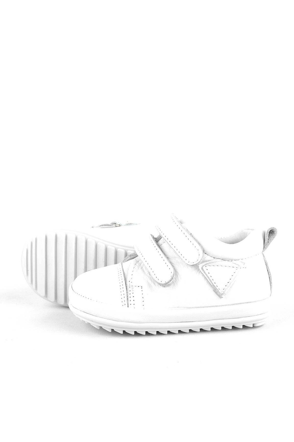 Rakerplus-Scrat Genuine Leather White First Step Shoes 6