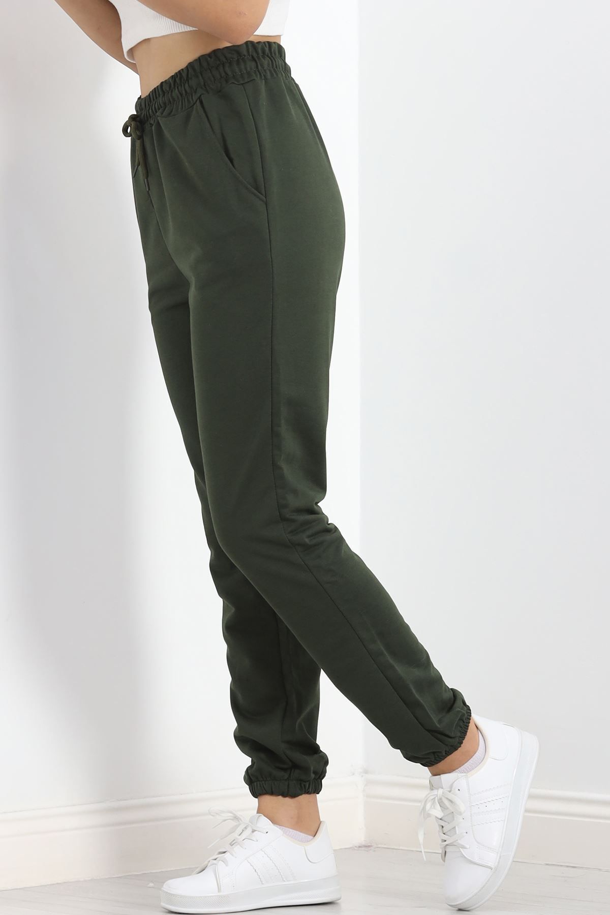 BosFonis-Khaki Skinny Sweatpants - 18960.1431 5