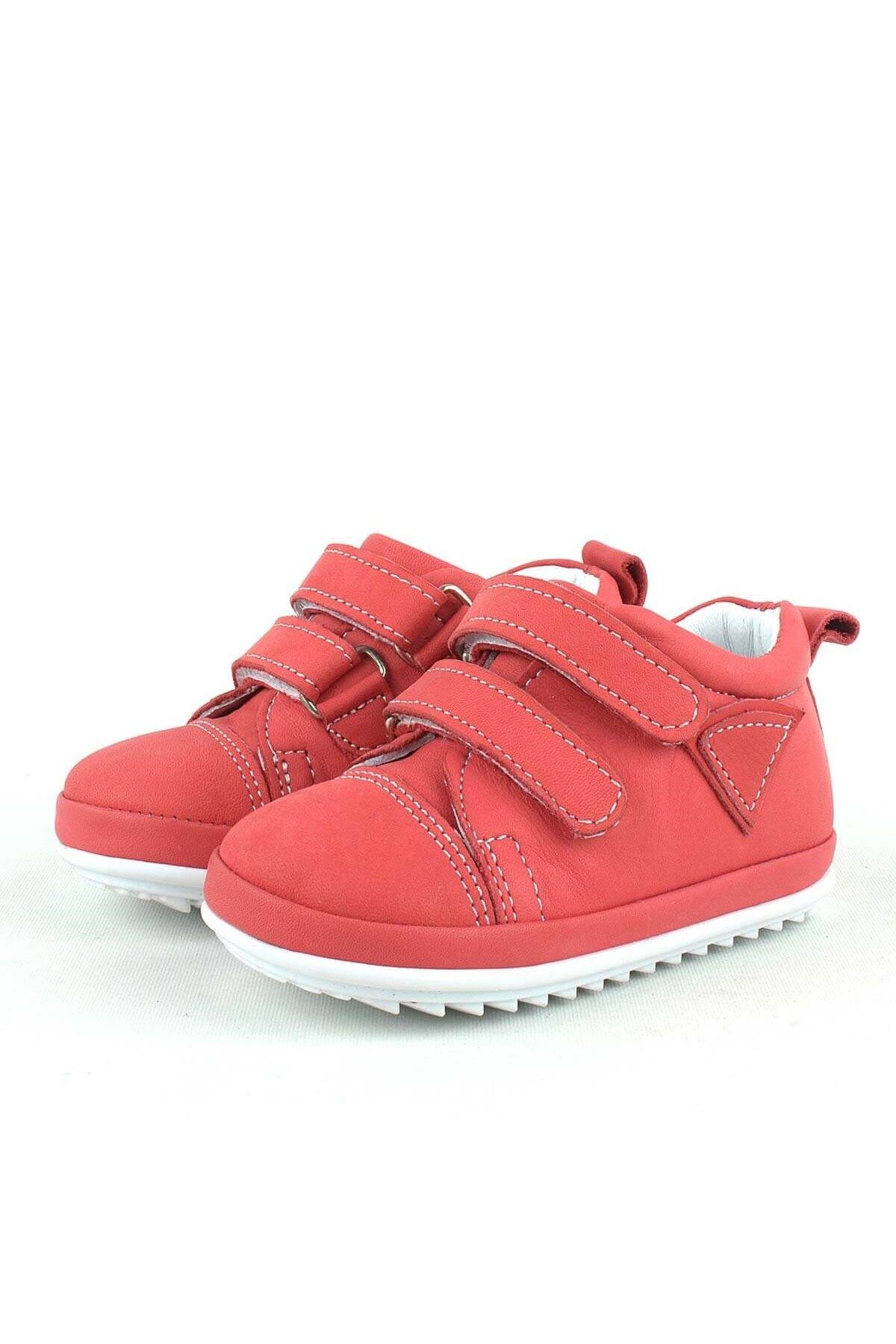 Rakerplus-Red Genuine Leather - scrat First step shoes 4