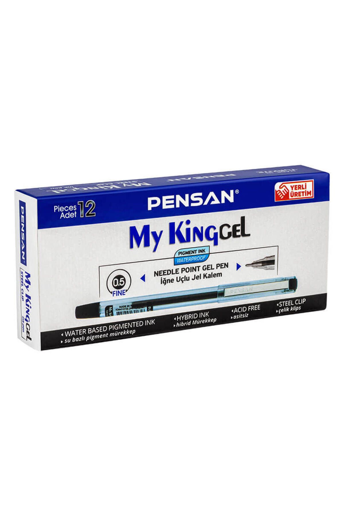 Pensan 6405 My King Jel Kalem 12'li Kutu Siyah