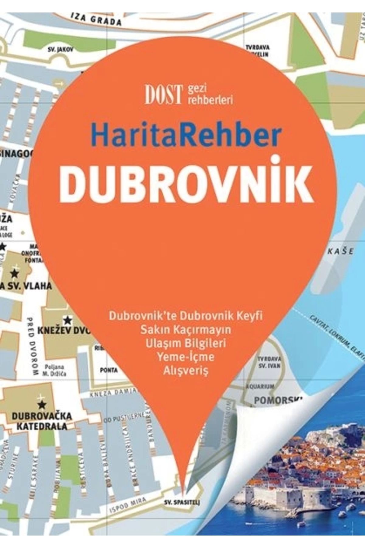 Dost Kitabevi Yayınları Dubrovnik Harita Rehber (Ciltli)