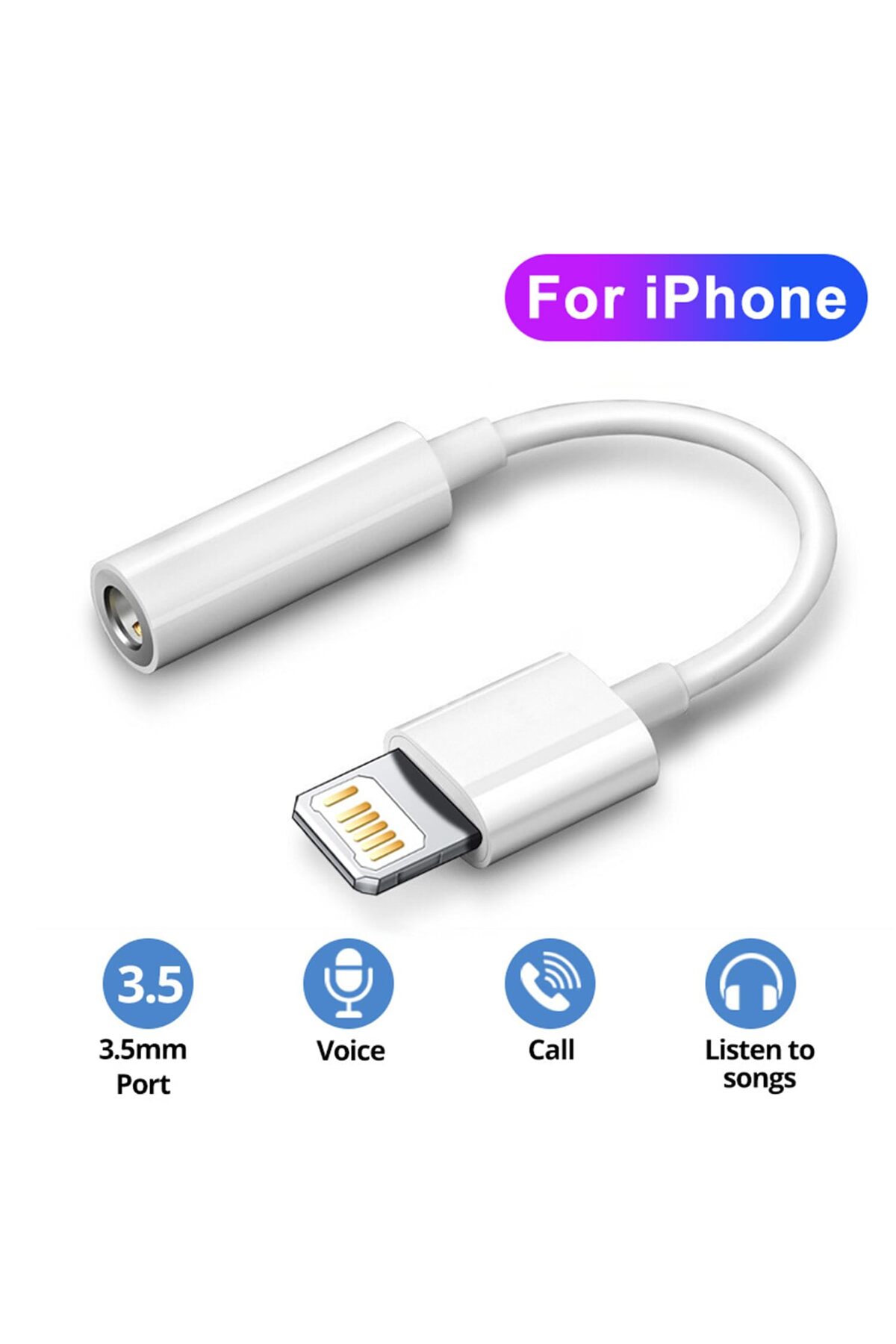 Yeni Nesil 14 13 12 11 Iphone Aux Ses Kulaklık Dönüştürücü Iphone Için 3.5mm Çevirici Dönüştürücü