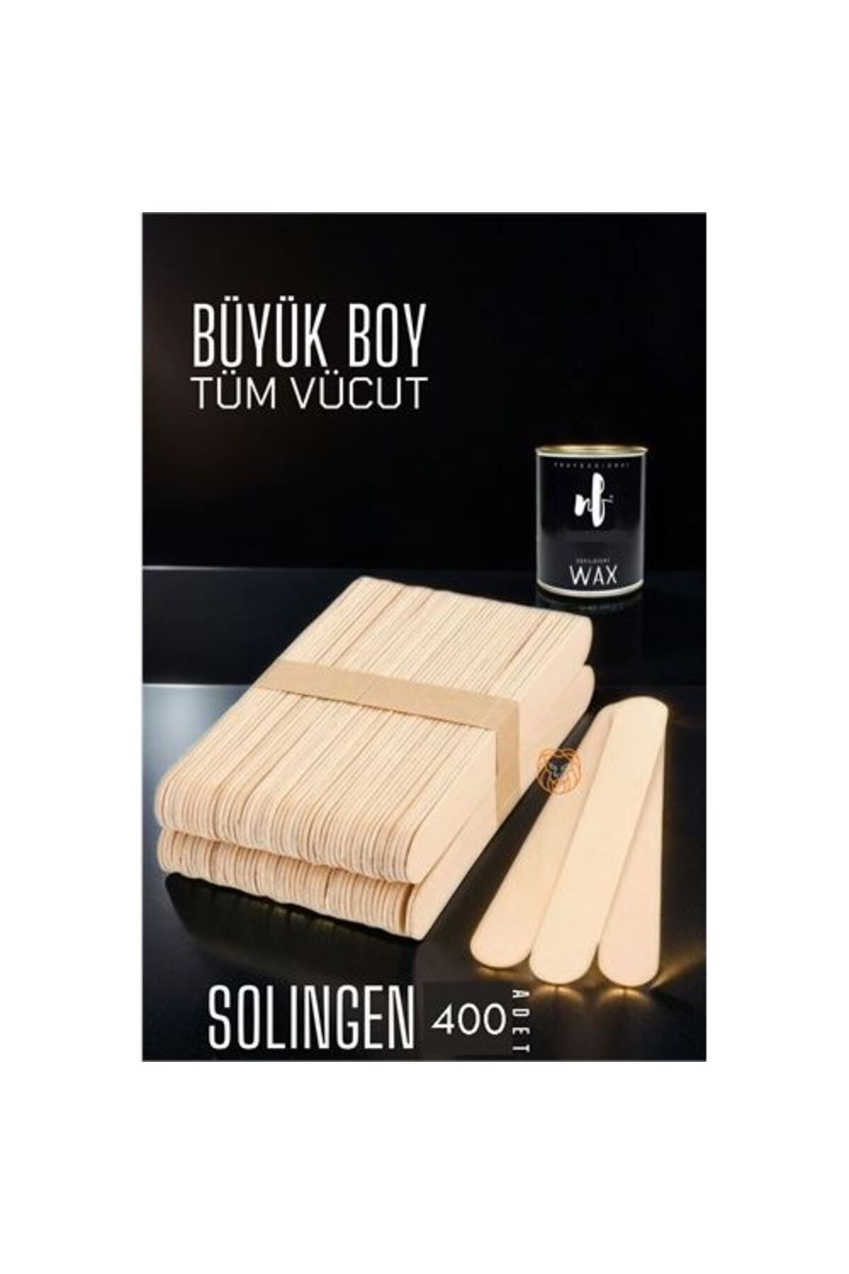 4 ADET Ağda Spatulası Solingen BÜYÜK BOY 100 ADET 719550 Toptan Paket - FEİ7445-8568