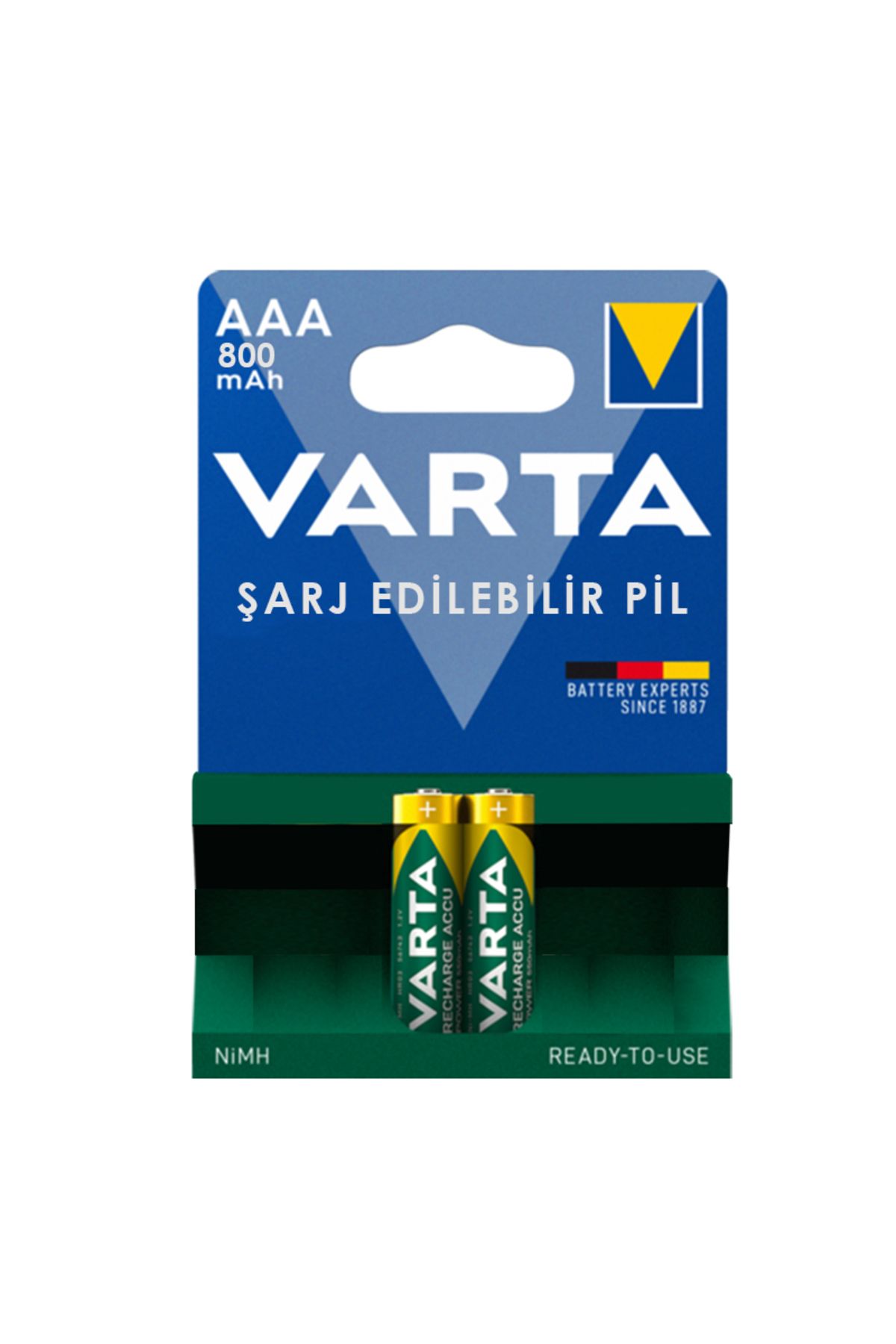 Findit VAR TA NI-MH 1.2V 800 MAH HR03 AAA ŞARJLI 2Lİ İNCE KALEM PİL (2818)