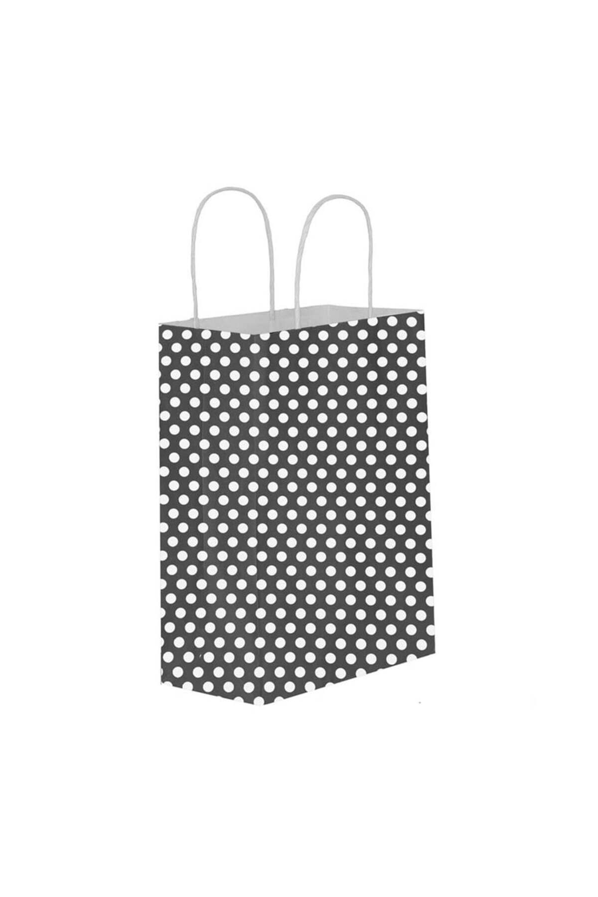 Kika-18*24 Kraft Bag Black Polka Dot 1