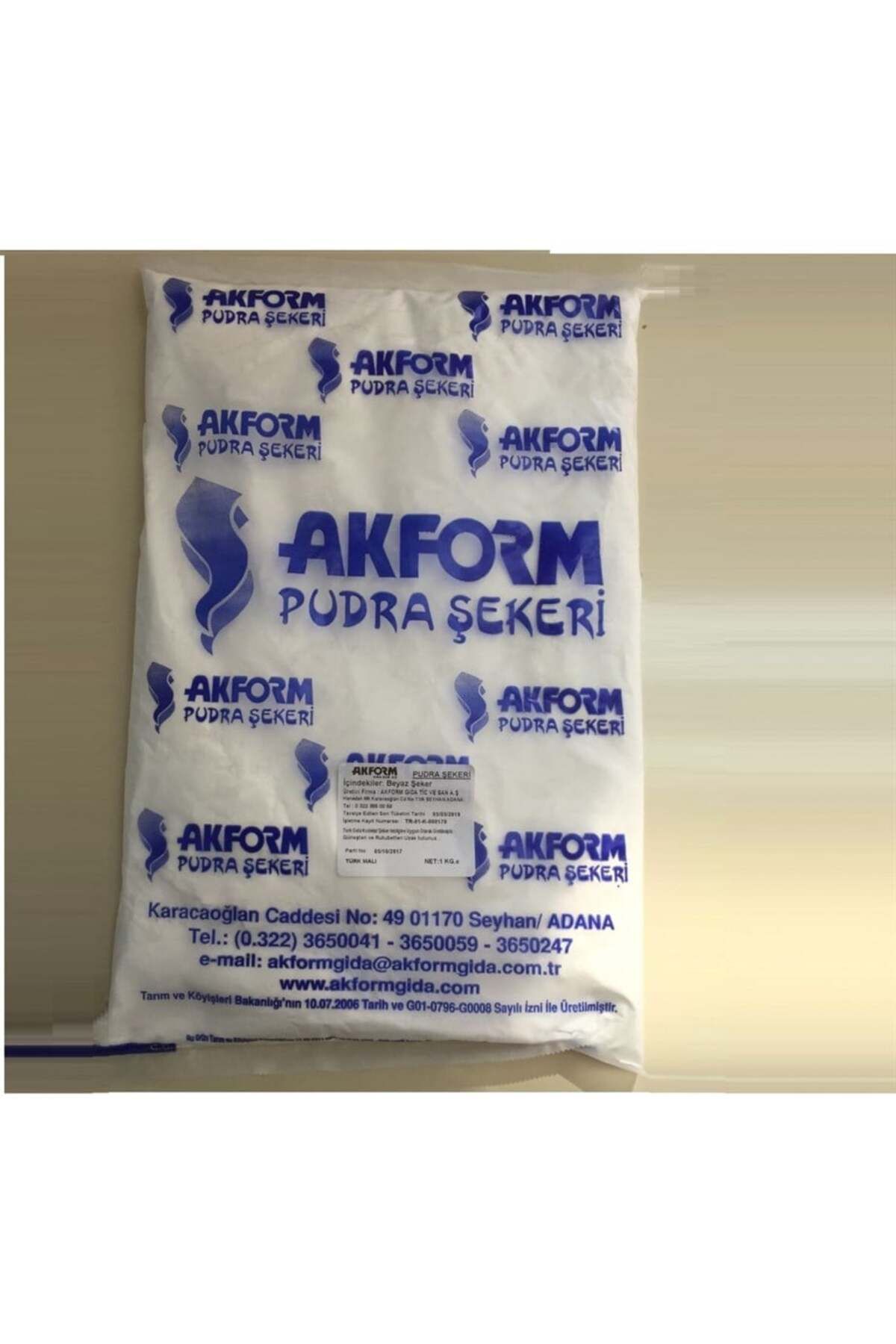 Adana Pasta Malzemeleri Pudra Şeker 1 Kg Akform