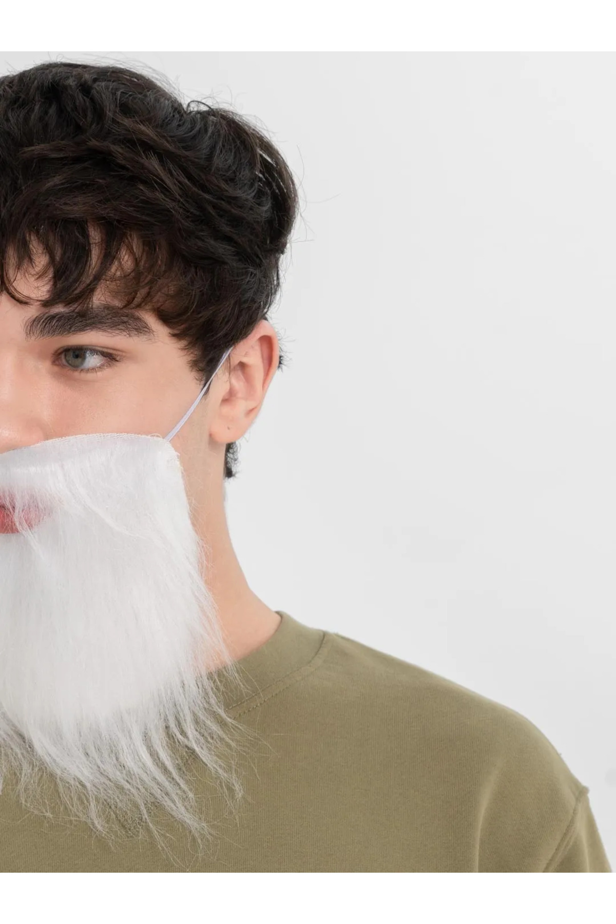 ریش سفید مصنوعی ذوب‌شده نسس‌ورلد با پشت کشی، سازگار با بزرگسالان و کودکان