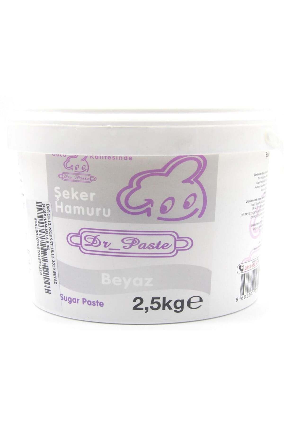 Dr.Paste Dr Paste Şeker Hamuru 2.5 Kg Beyaz