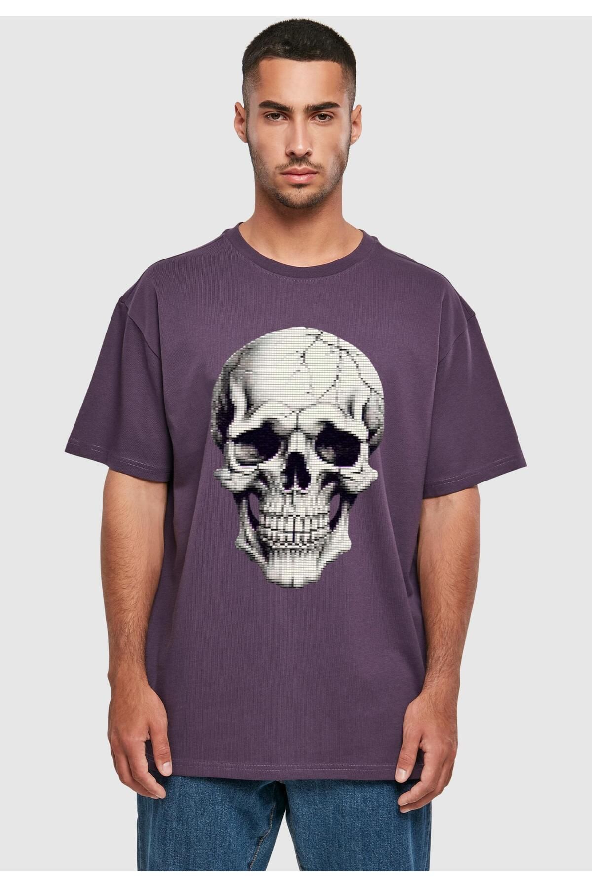 Merchcode-Halloween - Totenkopf T-Shirt 3