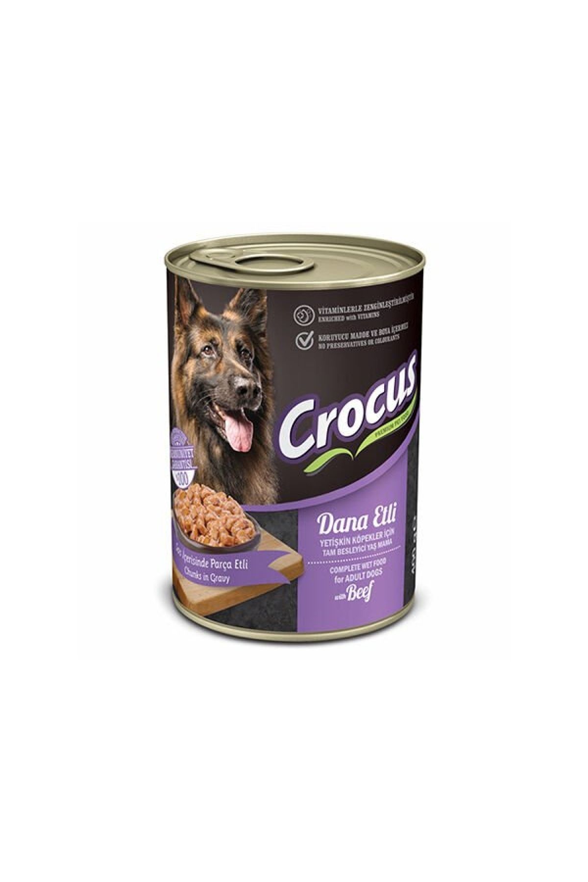 Genel Markalar Crocus Dana Etli Köpek Yaş Maması 400 gr