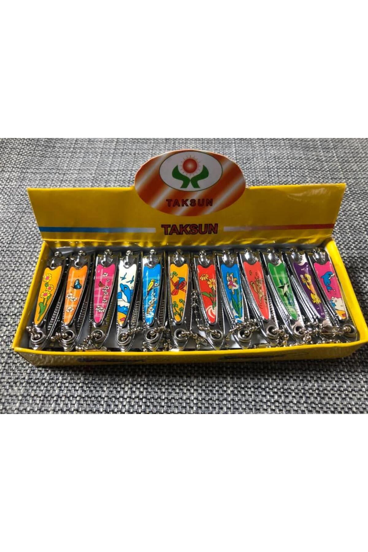 Hasyılmaz Taksun Tırnak Makası 5,5 cm - Renkli Desenli Askılı Tırnak Makası fotoğrafı 2 (önizleme)