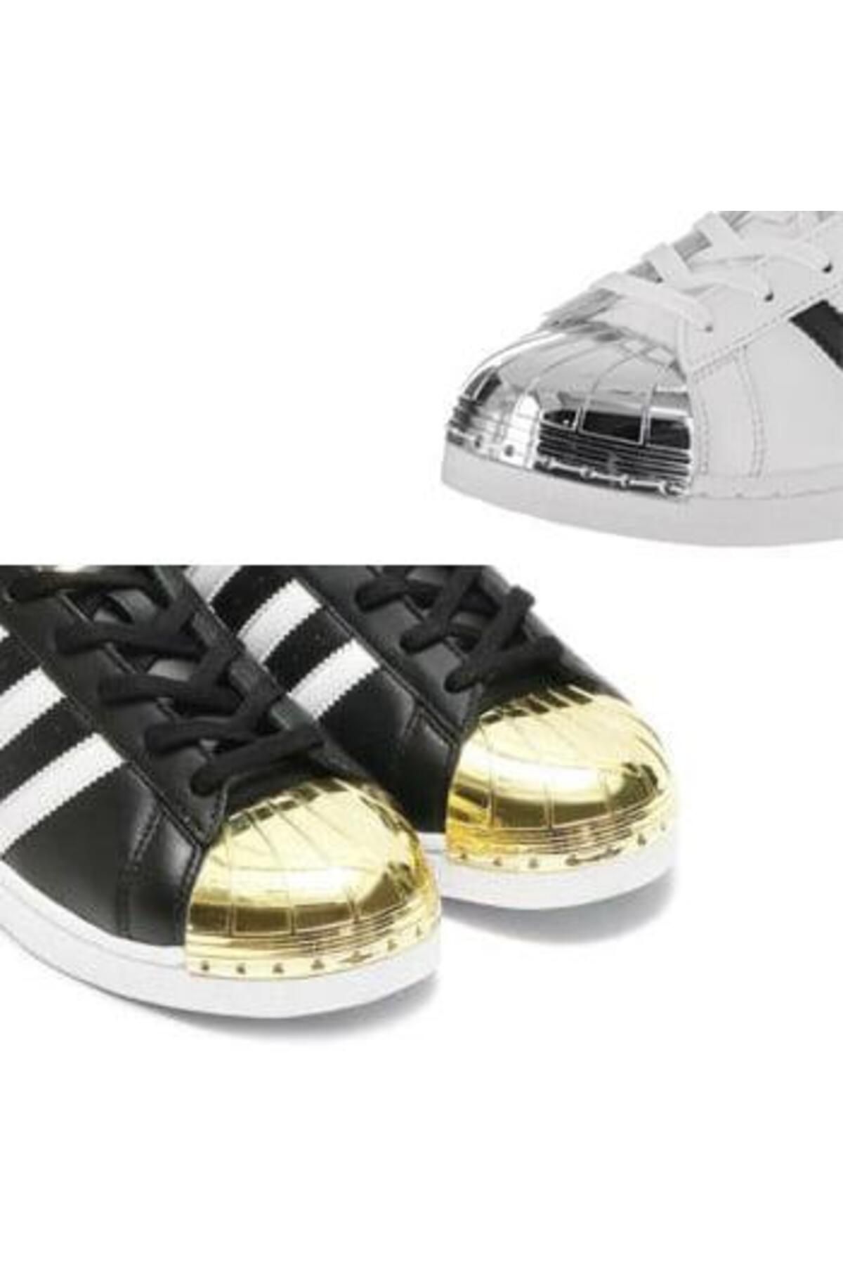 Superstar metal toe adidas blanc online