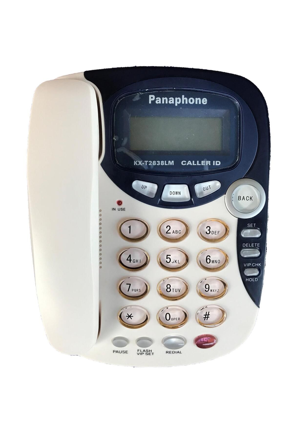 Panaphone Kx-t2838lm Çift Renk Masaüstü Kablolu Ev Telefonu (BEYAZ)