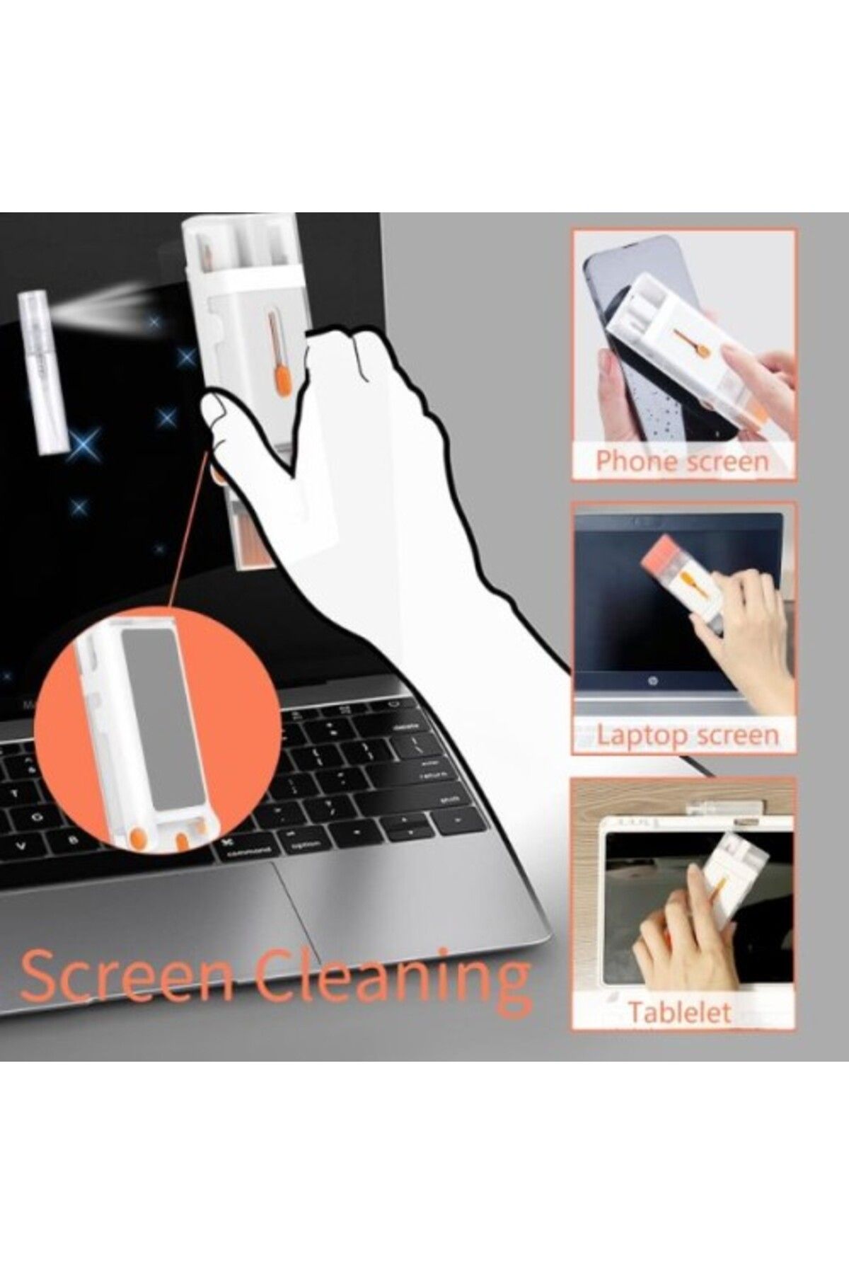 Seyrangah Çok Amaçlı Temizleyici Kit ve Telefon Standı