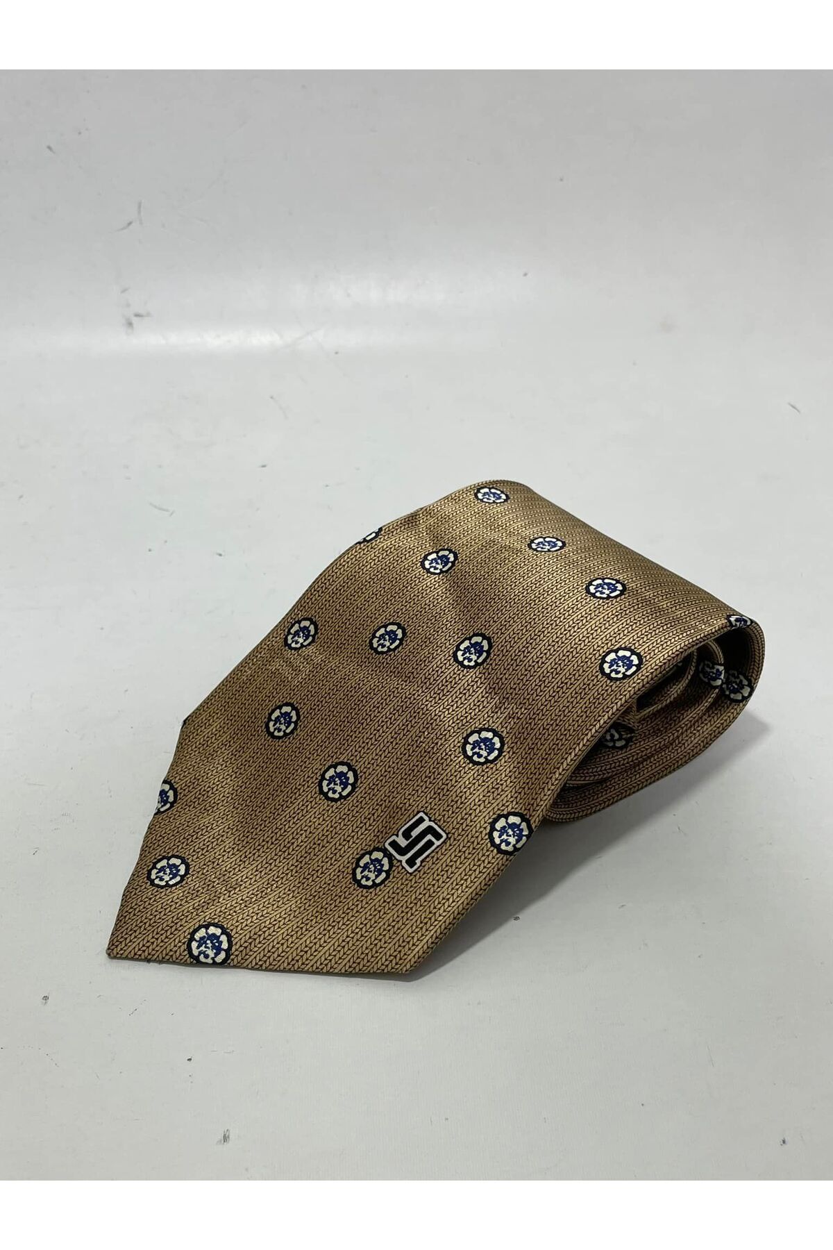 Hasyılmaz-Patterned Brown Silk Tie - Handmade K10 2