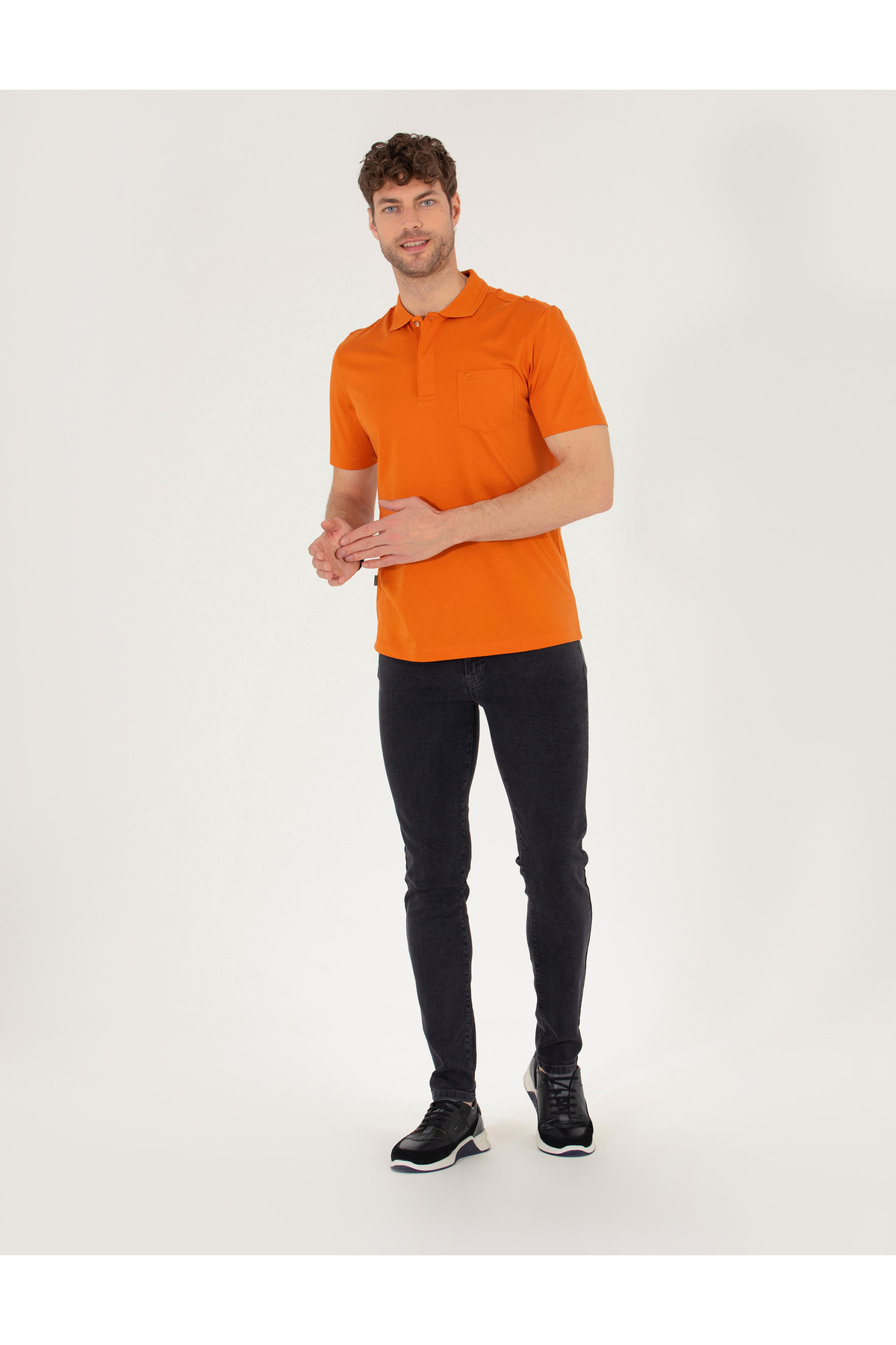 تیشرت یقه پلو مردانه راسته آستین کوتاه | پیر کاردین Pierre Cardin 869012 - تصویر 4