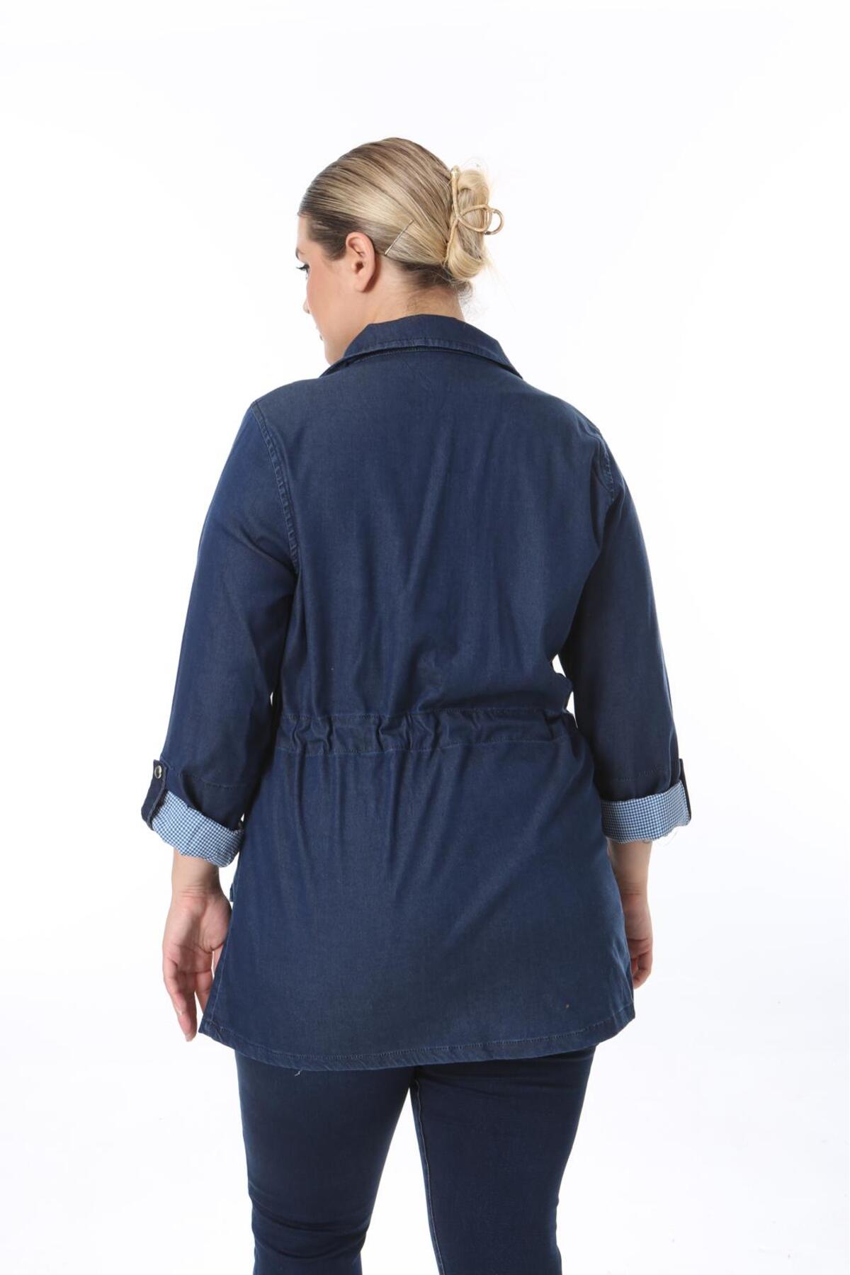 EYLÜLXXL  BÜYÜK BEDEN KOT CEKET - Görsel 7