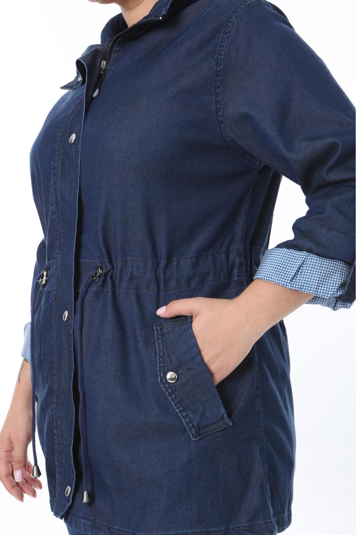 EYLÜLXXL  BÜYÜK BEDEN KOT CEKET - Görsel 5