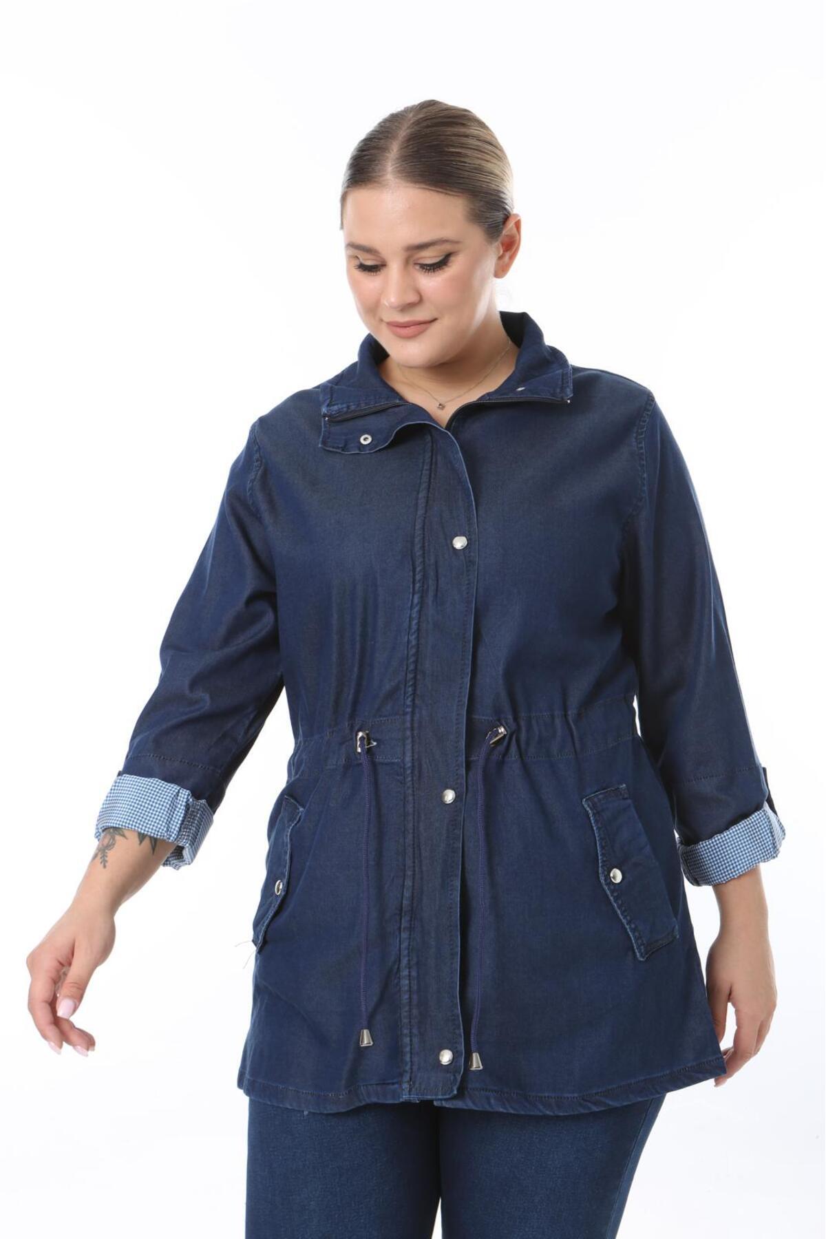 EYLÜLXXL  BÜYÜK BEDEN KOT CEKET - Görsel 9