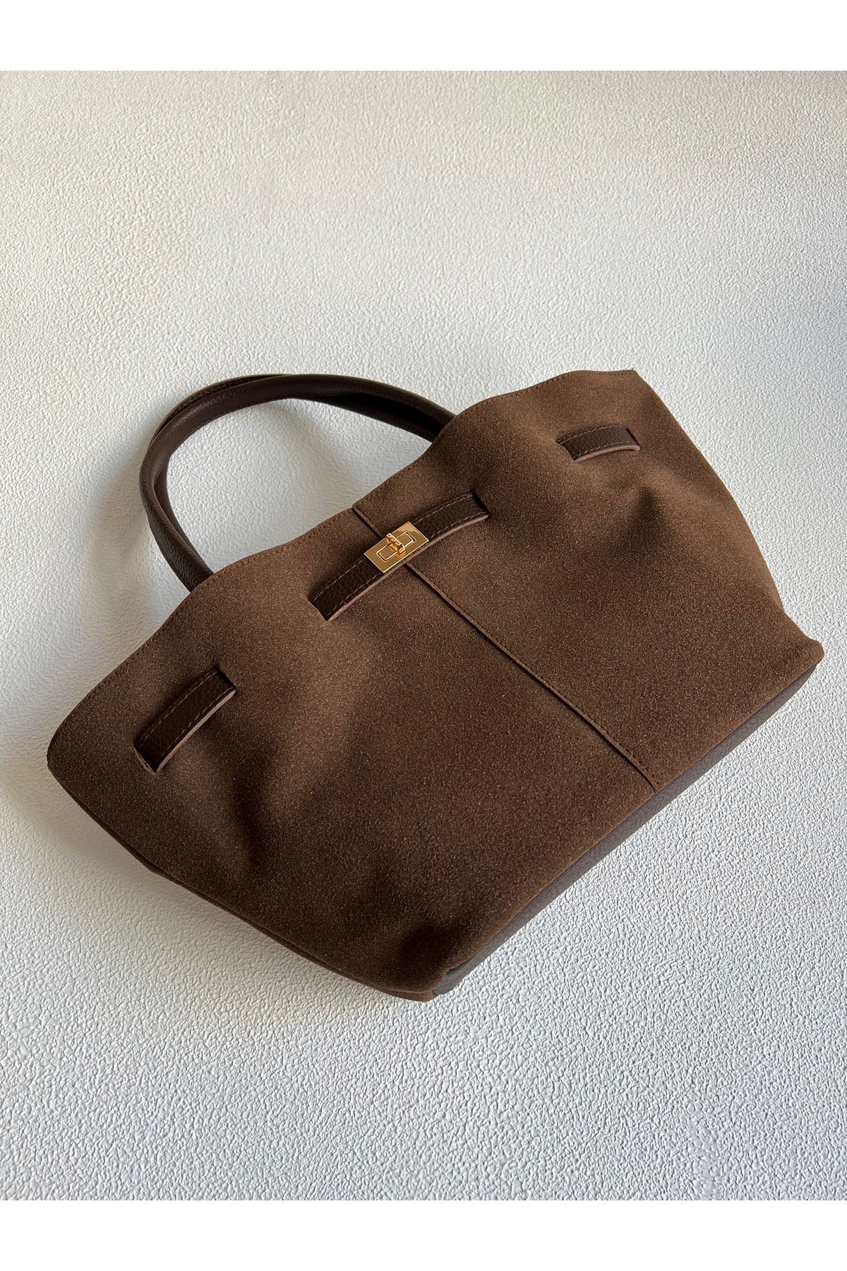 NBİBAGS-Leo Model Bitter Brown Shoulder Bag - Hand and Women 2