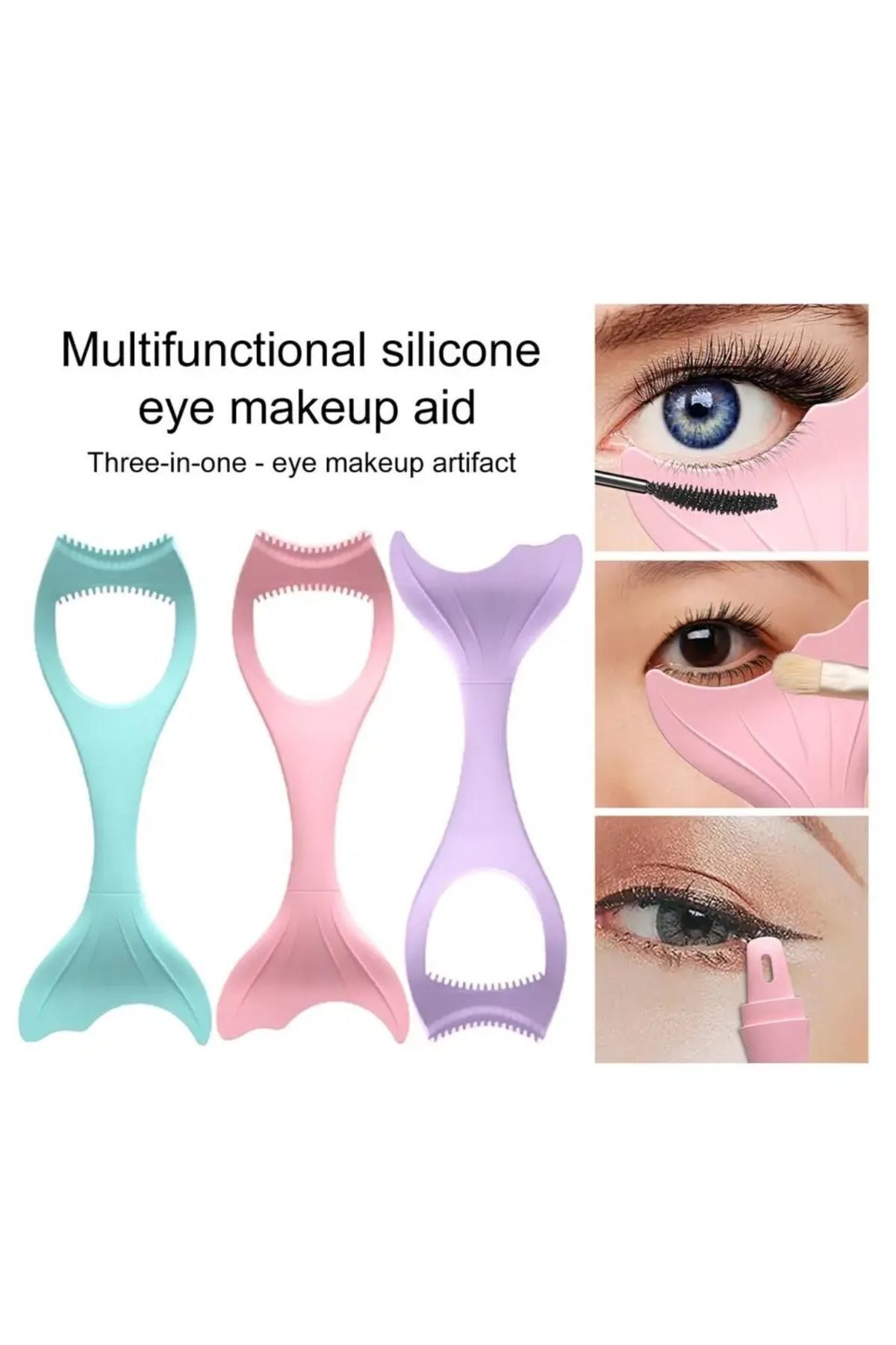 Silikon Kolay Rimel & Eyeliner Çekme Aparatı — رنگارنگ 8976517406153 — تصویر 4 از 8