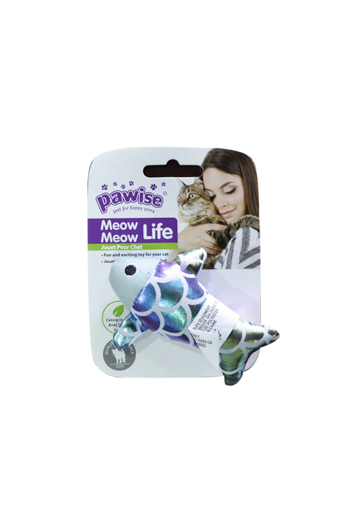 Pawise Kedi Oyuncağı Fishing Life Balık SPTGL