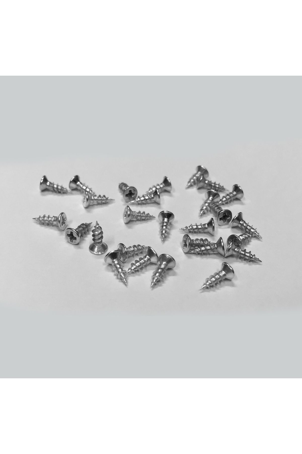 sywoods-6.5 mm Nickel Mini Wooden Hinge Lock Hob Screw - 50 Pieces 2