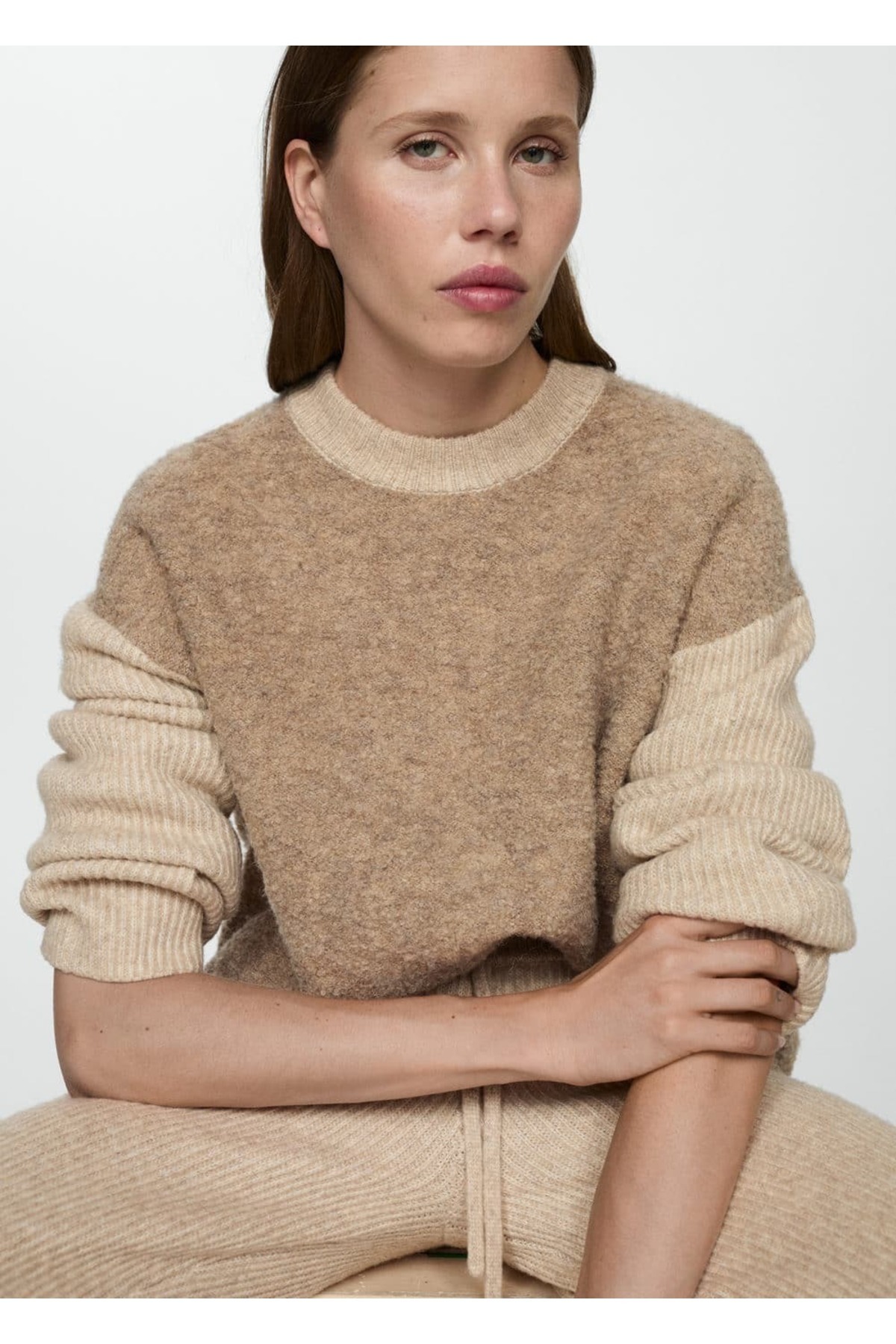MANGO Woman-Pletený svetr Karma 7