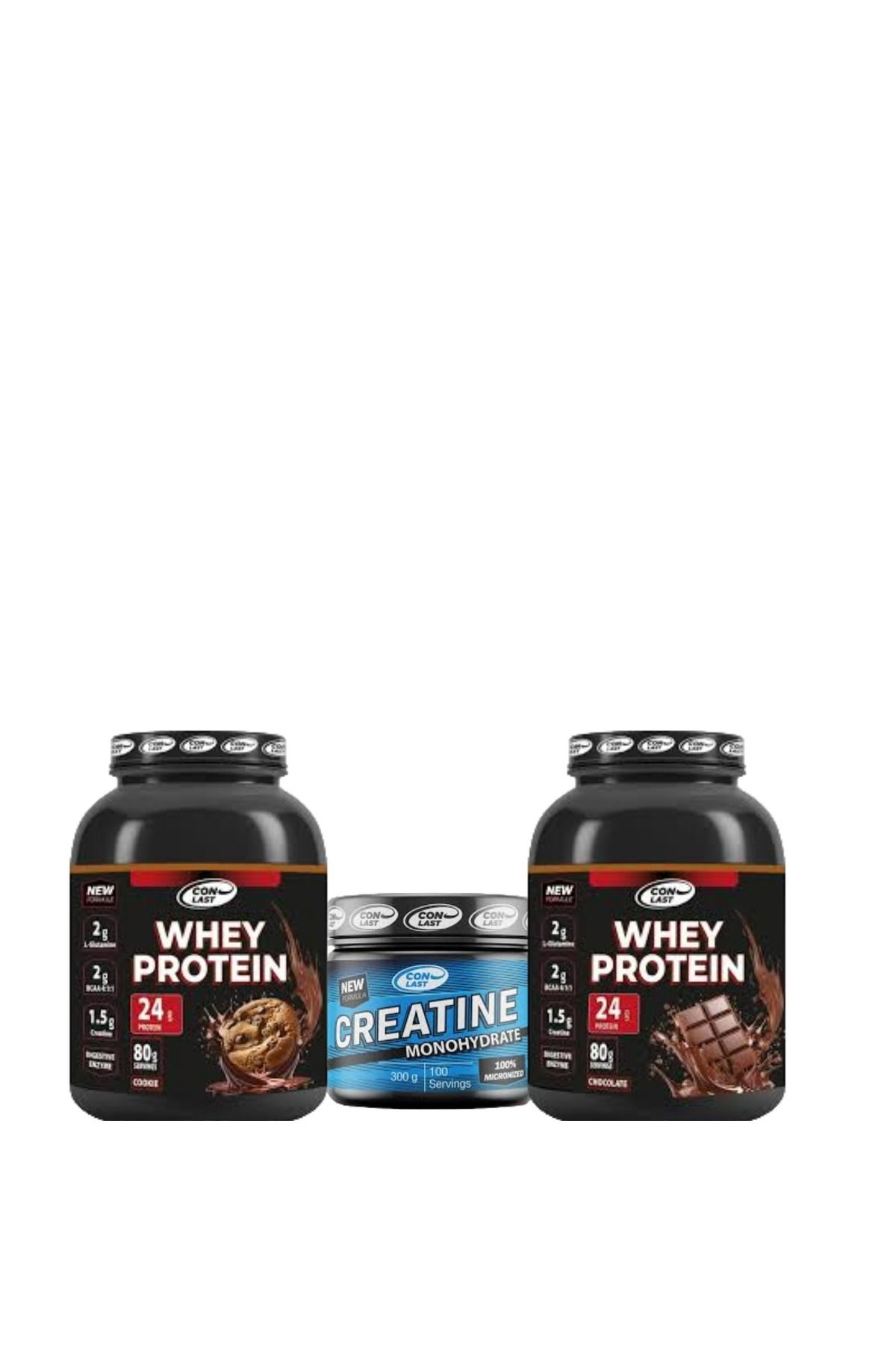 Conlast WHEY KURABİYE 2000 G WHEY ÇİKOLATA 2000G CREATİNE 300 G